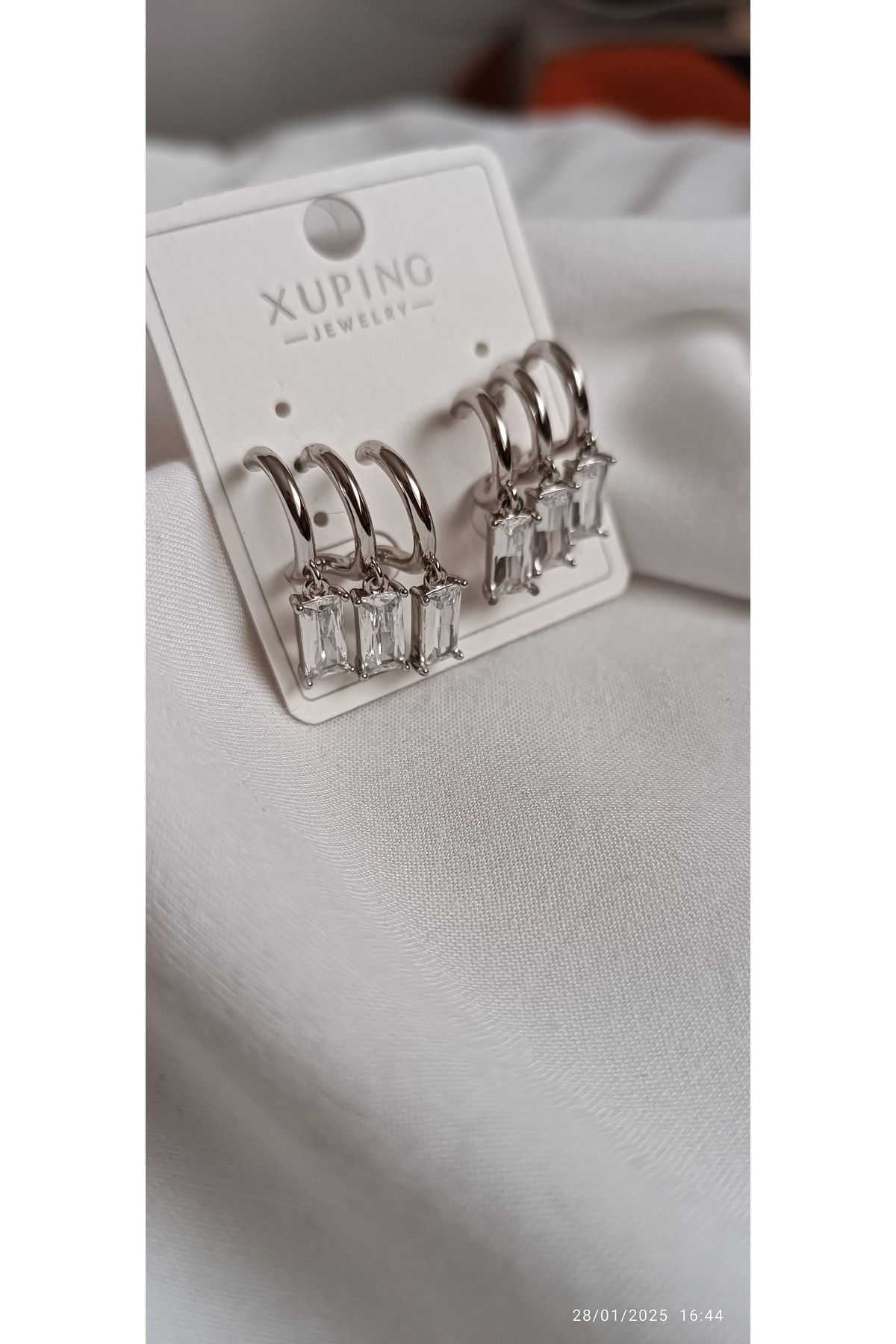ARİ TAKI Çoklu silver küpe