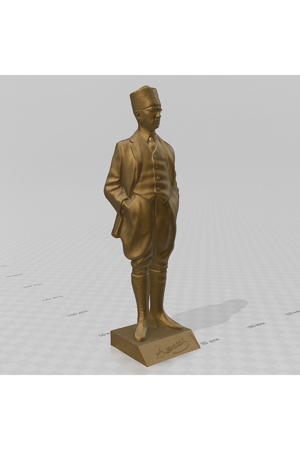KLCS İmzalı Atatürk Heykeli