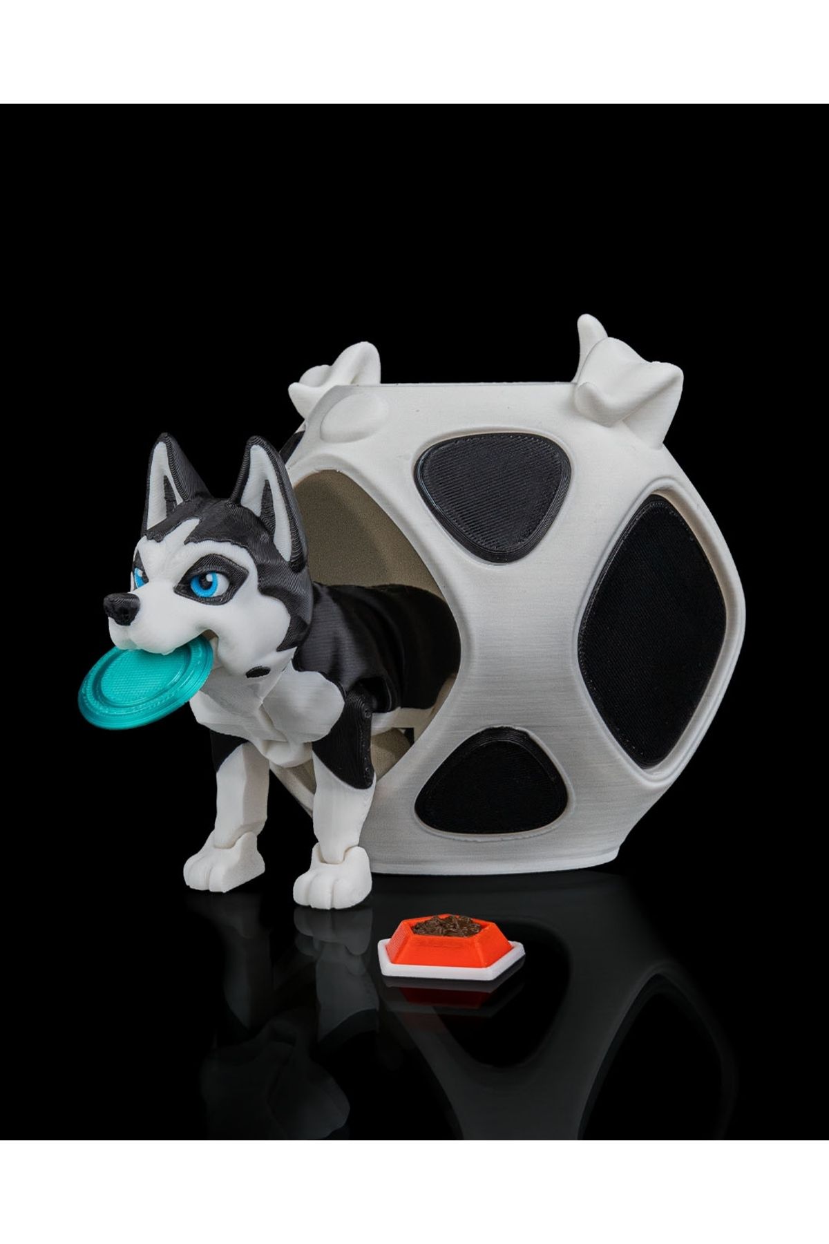 digitalfigurhane Husky Cinsi Köpek Oyuncak ve Yuvası