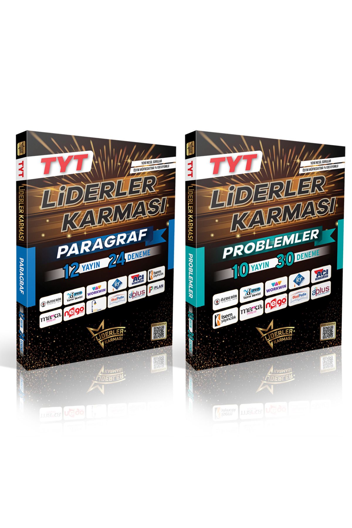 LİDERLER KARMASI 2026 TYT Liderler Karması Paragraf ve Problemler Deneme Seti Toplam 54 Deneme