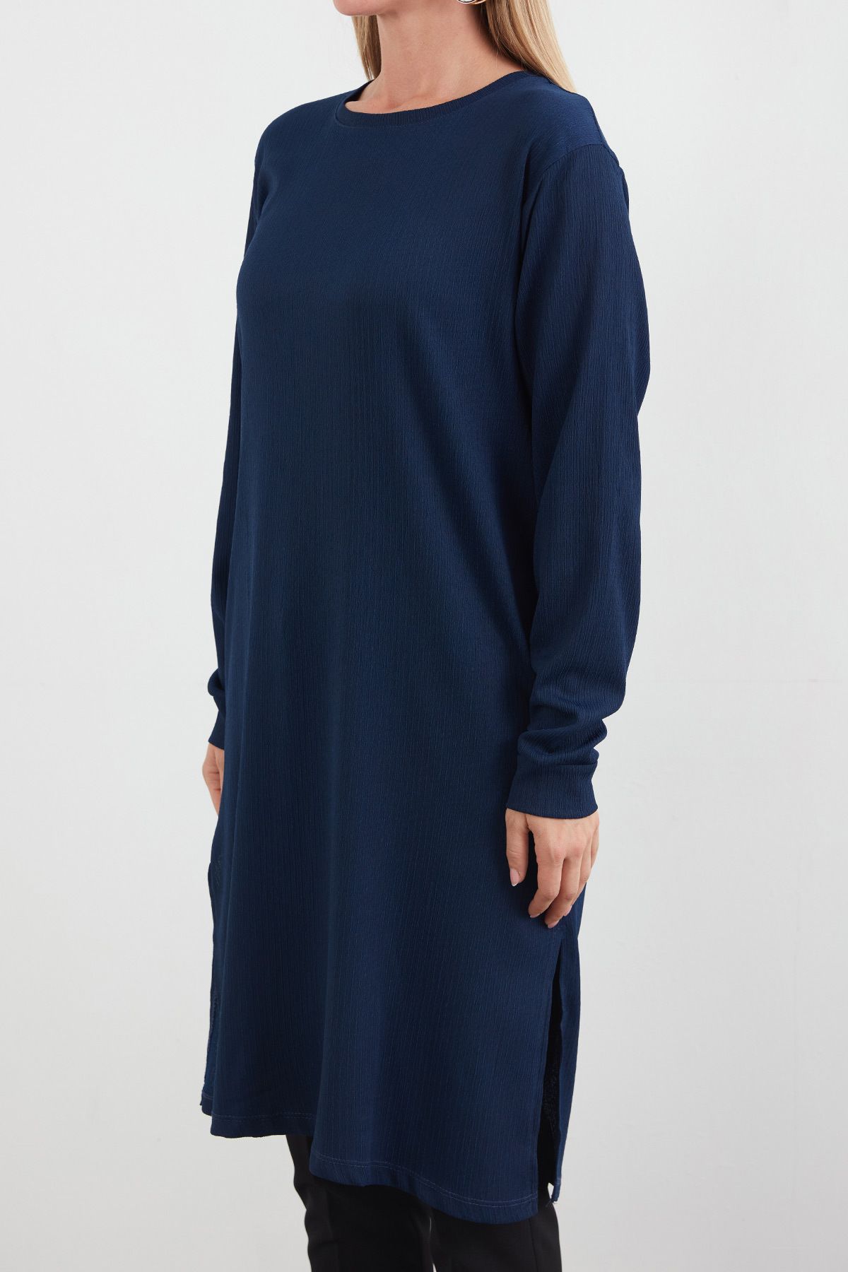 Fulla Moda-Fullamodest Basic Tunic with Side Slits 5