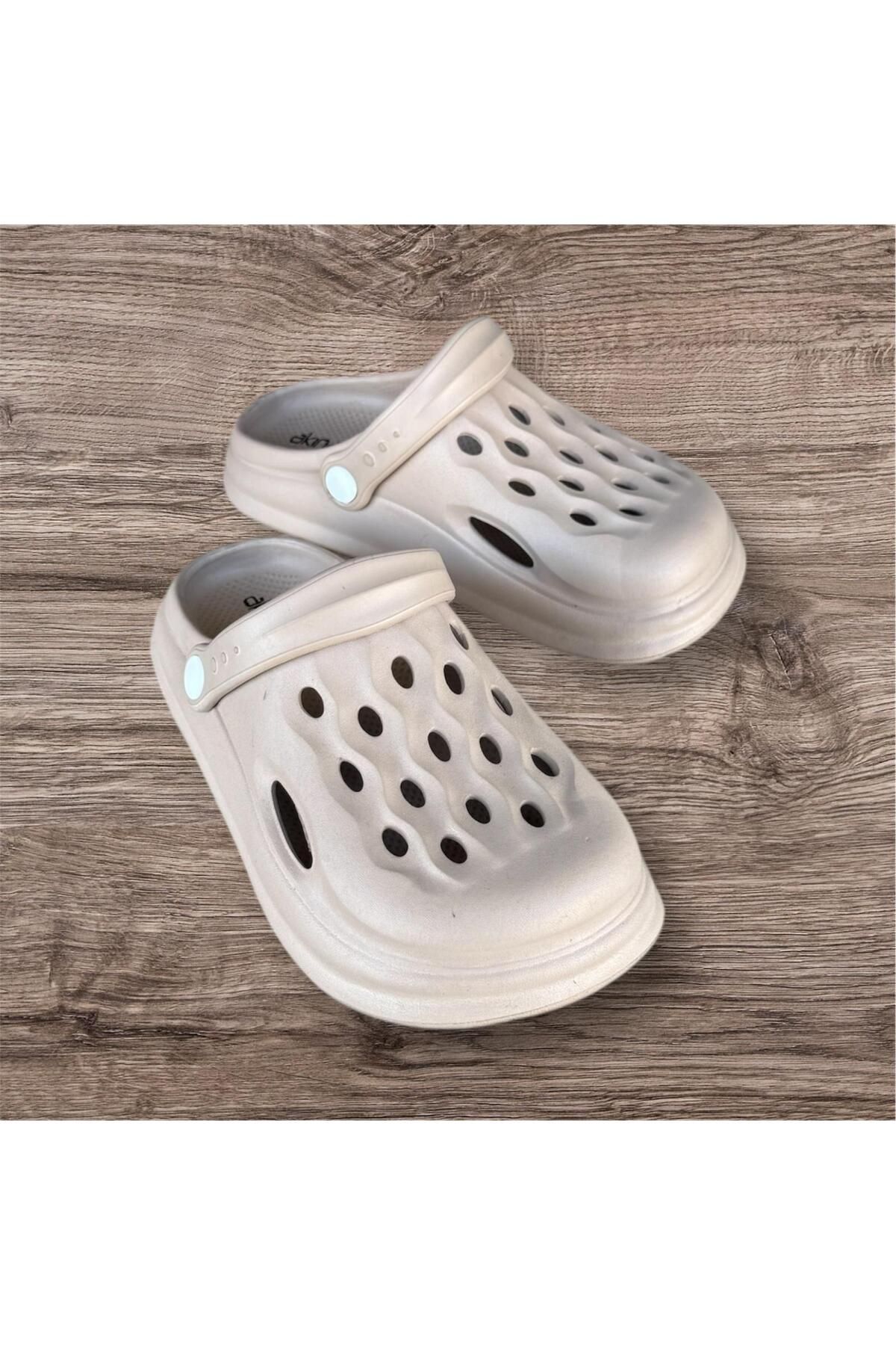 AkınalBella unisex camel yumuşak soft taban önü kapalı havuz plaj günlük terlik sandalet