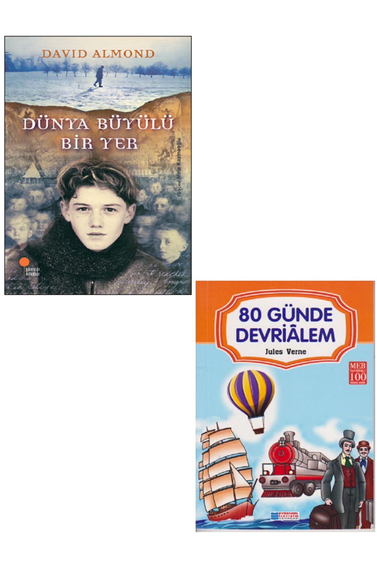 Günışığı Kitaplığı Dünya Büyülü Bir Yer - Davıd Almond + Evrensel 80 Günde Devrialem / 2 KİTAP SET