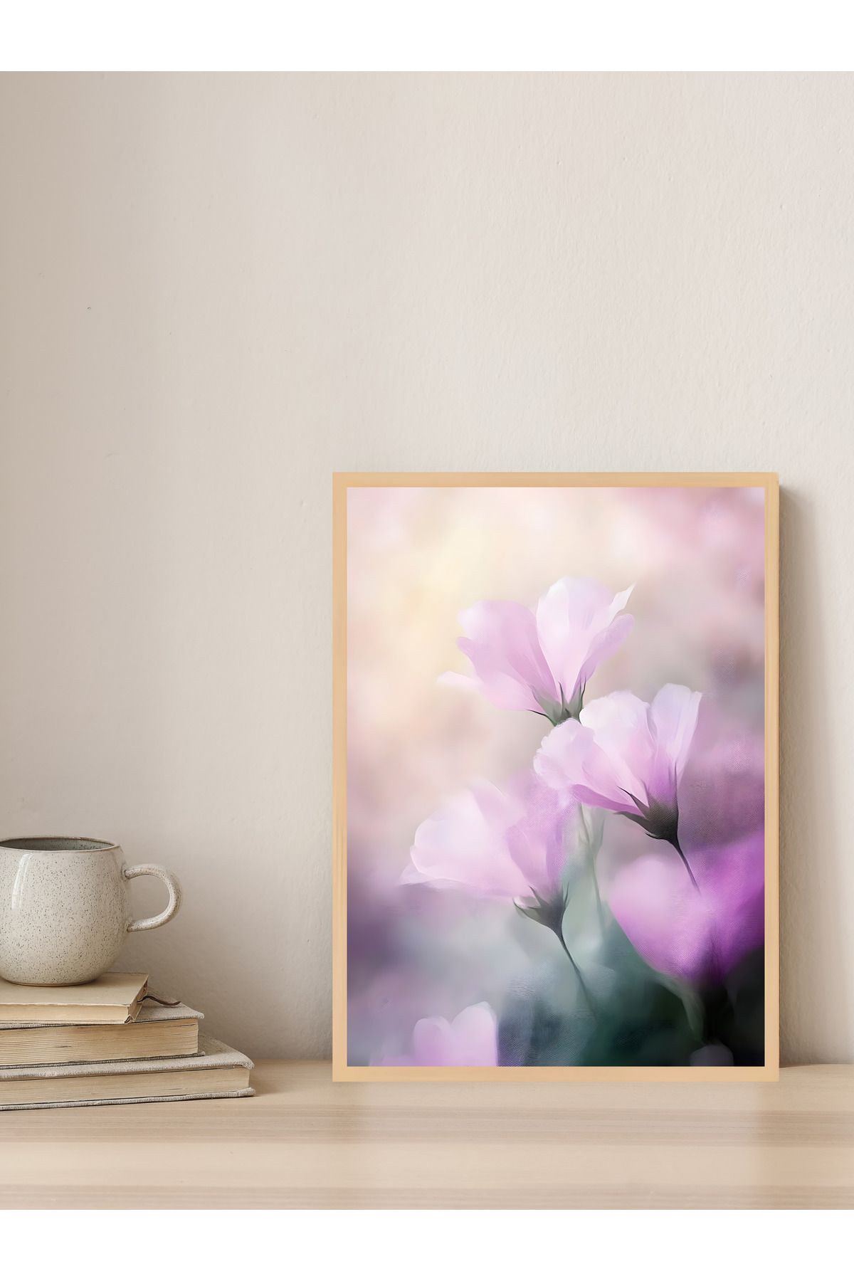 Tuba Decor Tek parça Ahşap Çerçeve Görünümlü MDF Tablo