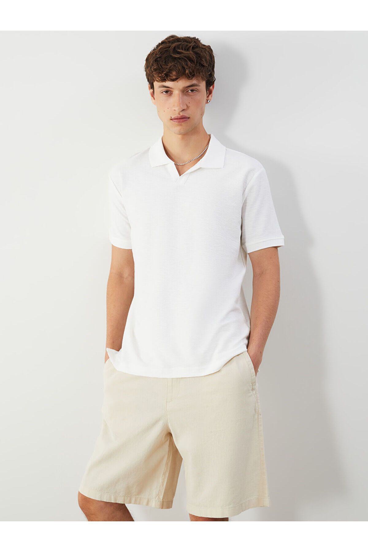 LC Waikiki Polo Yaka Düz Erkek Tişört