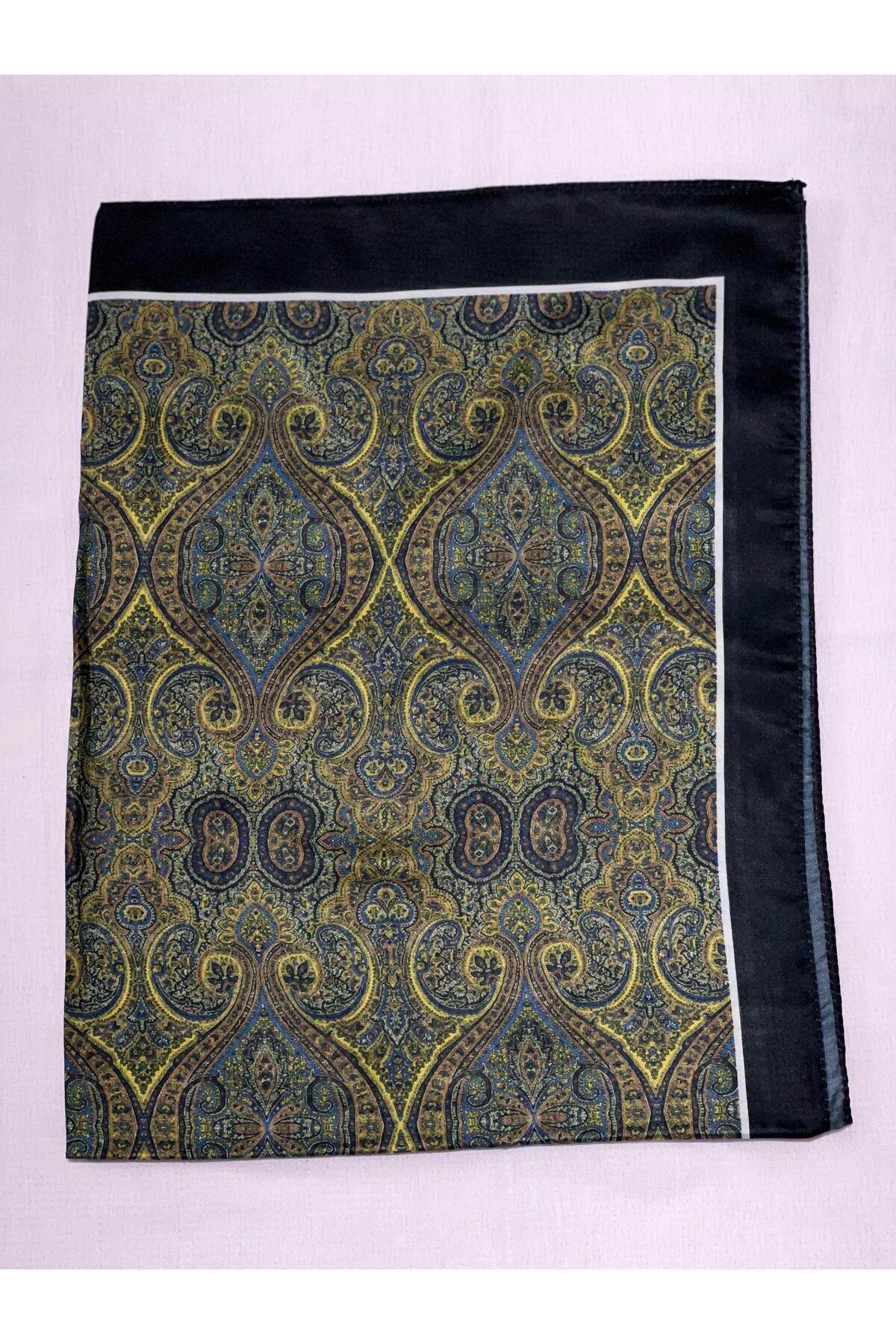 Shawl Passion Retro Desen Pamuk Şal Sarı
