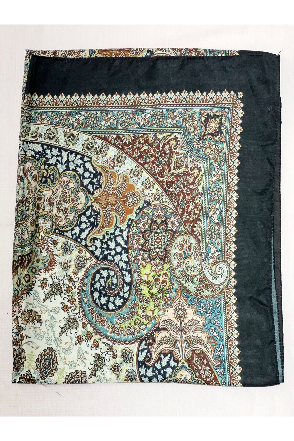 Shawl Passion Retro Desen Pamuk Şal Siyah