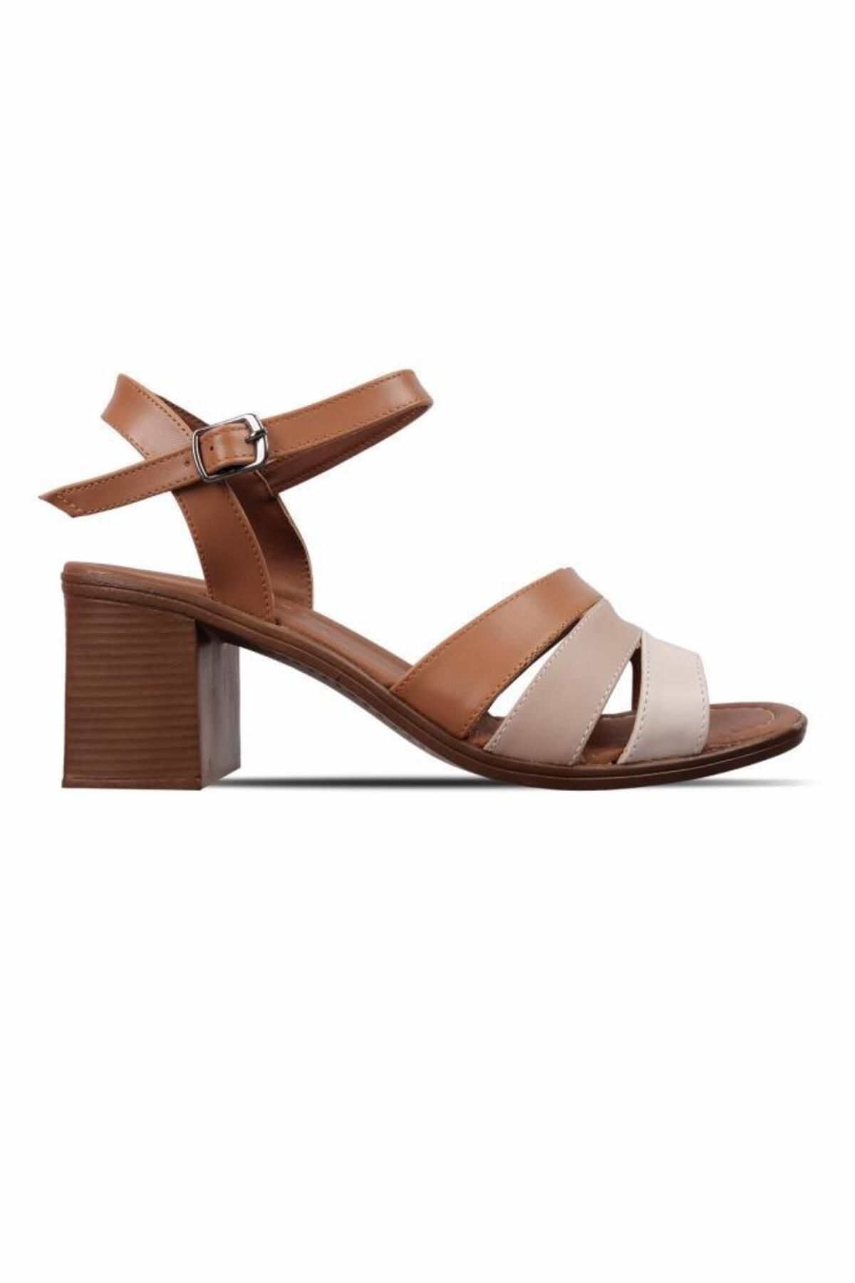 Papuçcity Frzn 03241 5 Cm Topuklu Kadın Sandalet