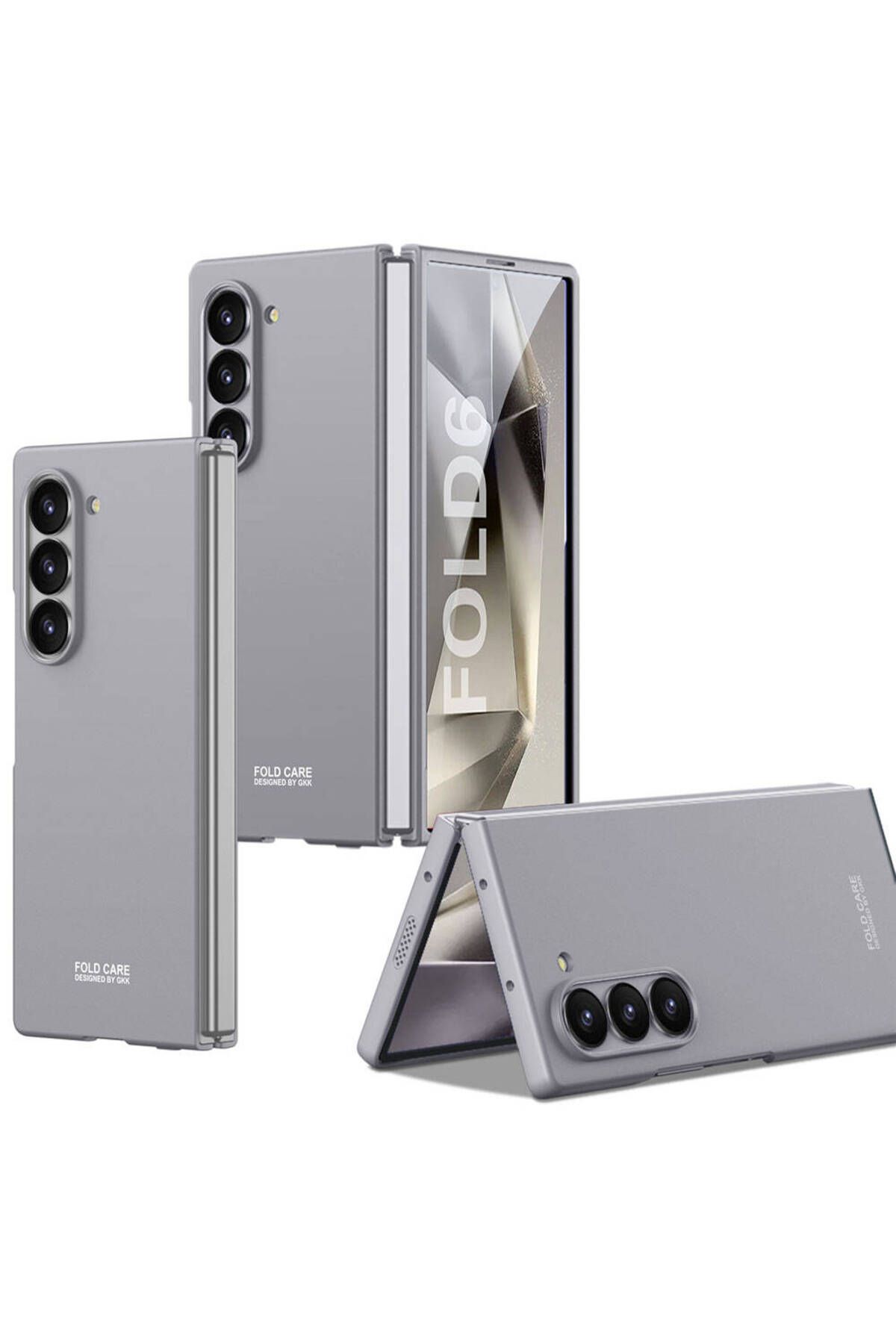 Megafox Teknoloji Samsung Galaxy Z Fold 6 Uyumlu Kılıf Zore Sert Kıpta Kapak