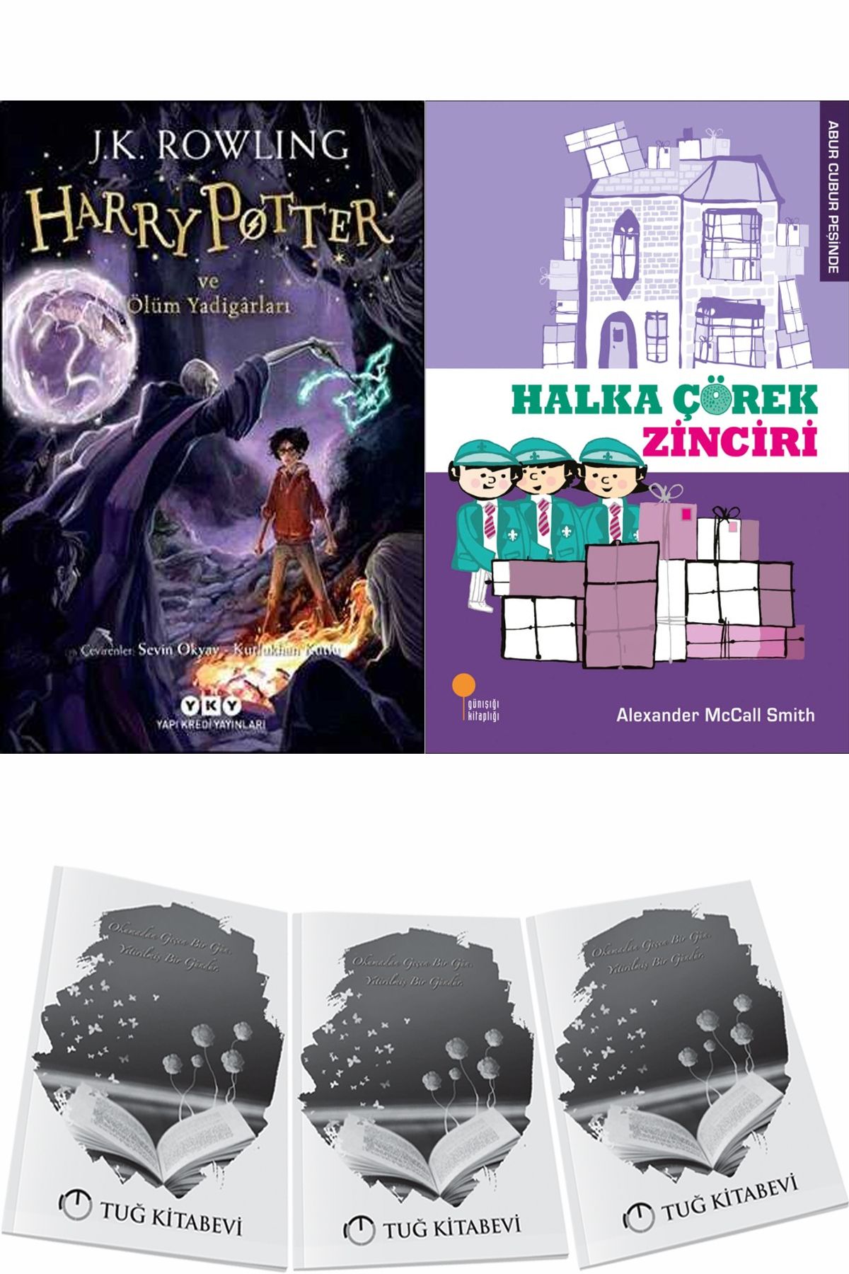 Yapı Kredi Yayınları Harry Potter ve Ölüm Yadigârları ve Halka Çörek Zinciri + Hediyeli