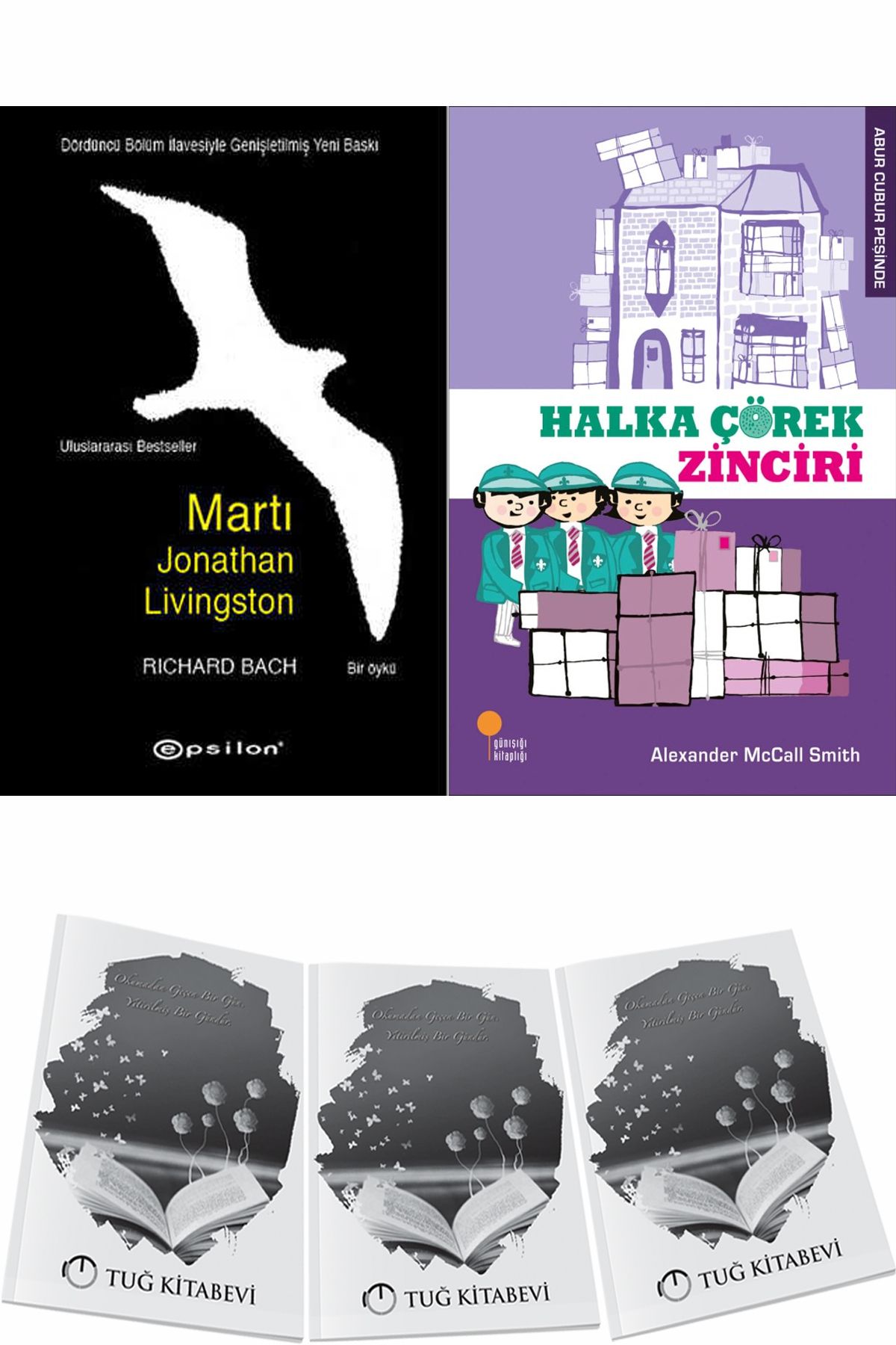 Epsilon Yayınevi Martı Jonathan Livingston ve Halka Çörek Zinciri + Hediyeli