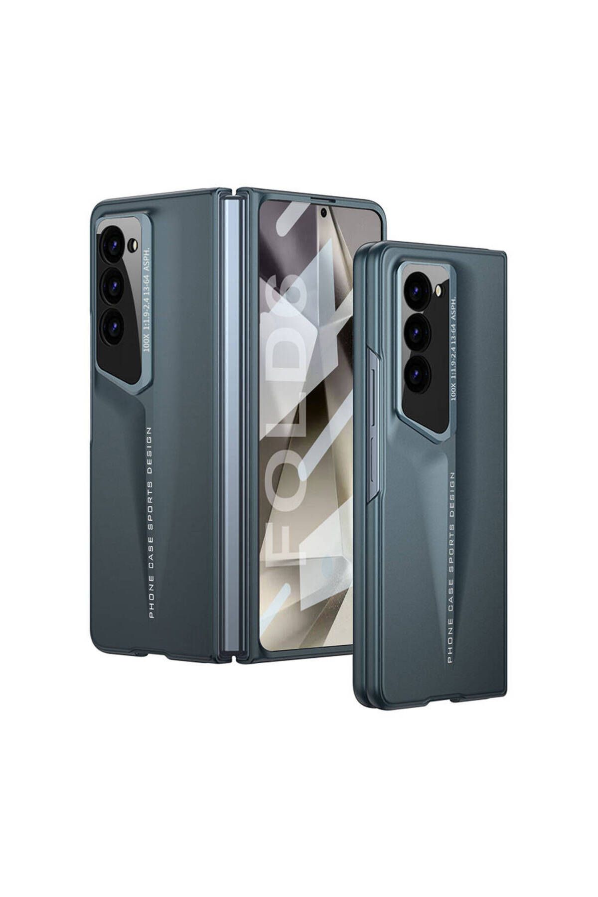 Megafox Teknoloji Samsung Galaxy Z Fold 6 Uyumlu Kılıf Ultra İnce Kamera Korumalı Sert Rubber Zore Procase Kapak