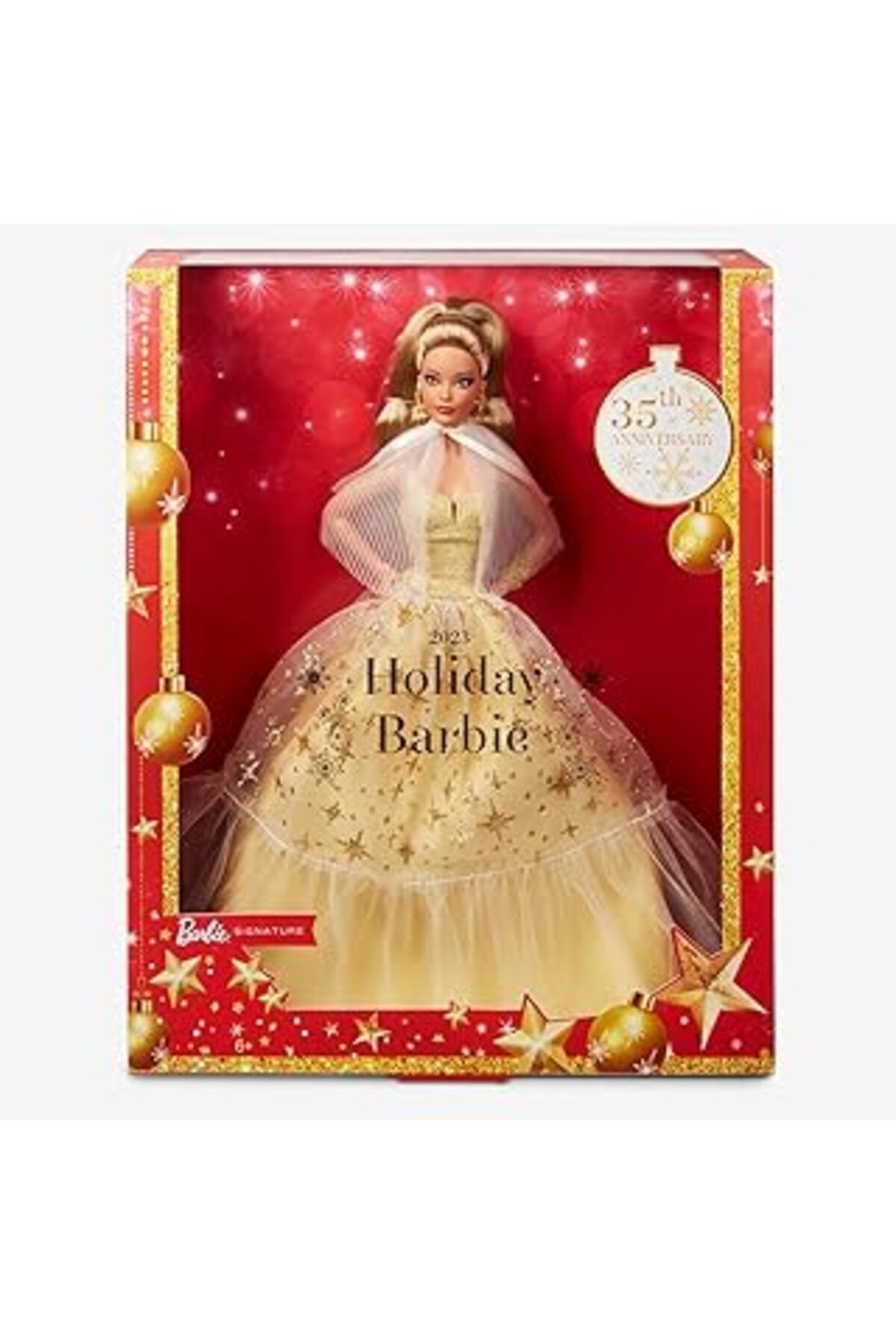 Mu Art Ahşap Barbie 2023 Mutlu Yıllar Bebeği - Kumral, 6 Yaş Ve Üzeri