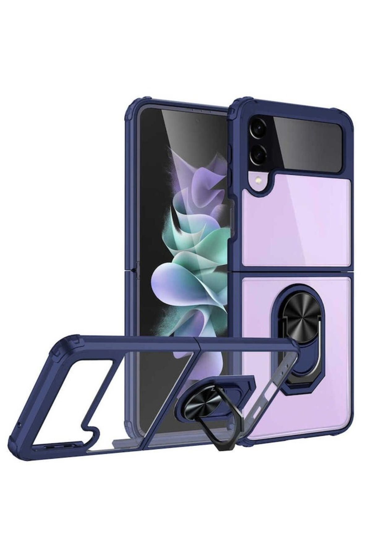Megafox Teknoloji Samsung Galaxy Z Flip 3 Uyumlu Kılıf Mola Kapak