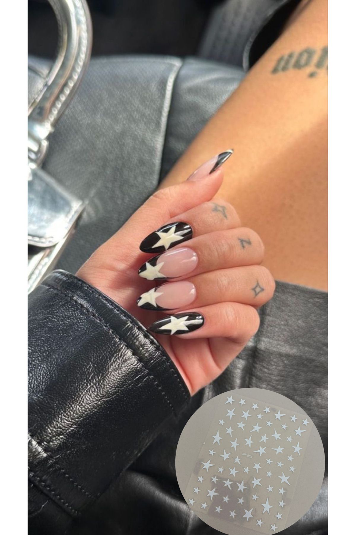 Lavian Accessories Yapışkan Yıldızlı Tırnak Stickerı