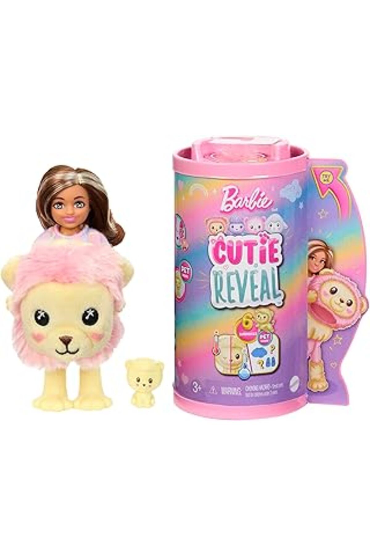 Mu Art Ahşap Barbie Cutie Reveal Bebekler Chelsea Sevimli Kostümler Serisi - Aslan