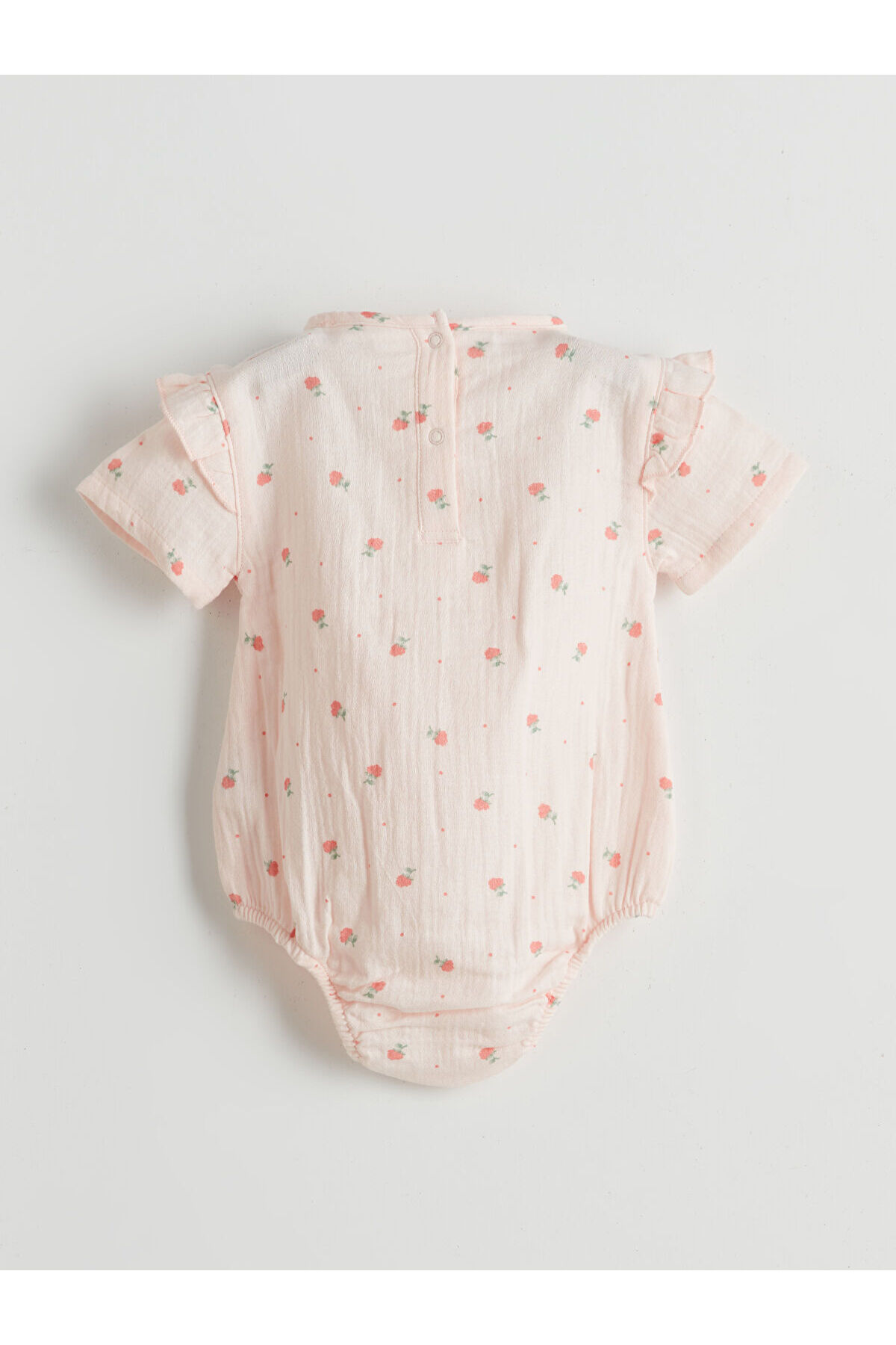 LC Waikiki Nevaa Collection Pembe Çiçekli Çıtçıtlı Body ve Şort 2'li fotoğrafı 3 (önizleme)