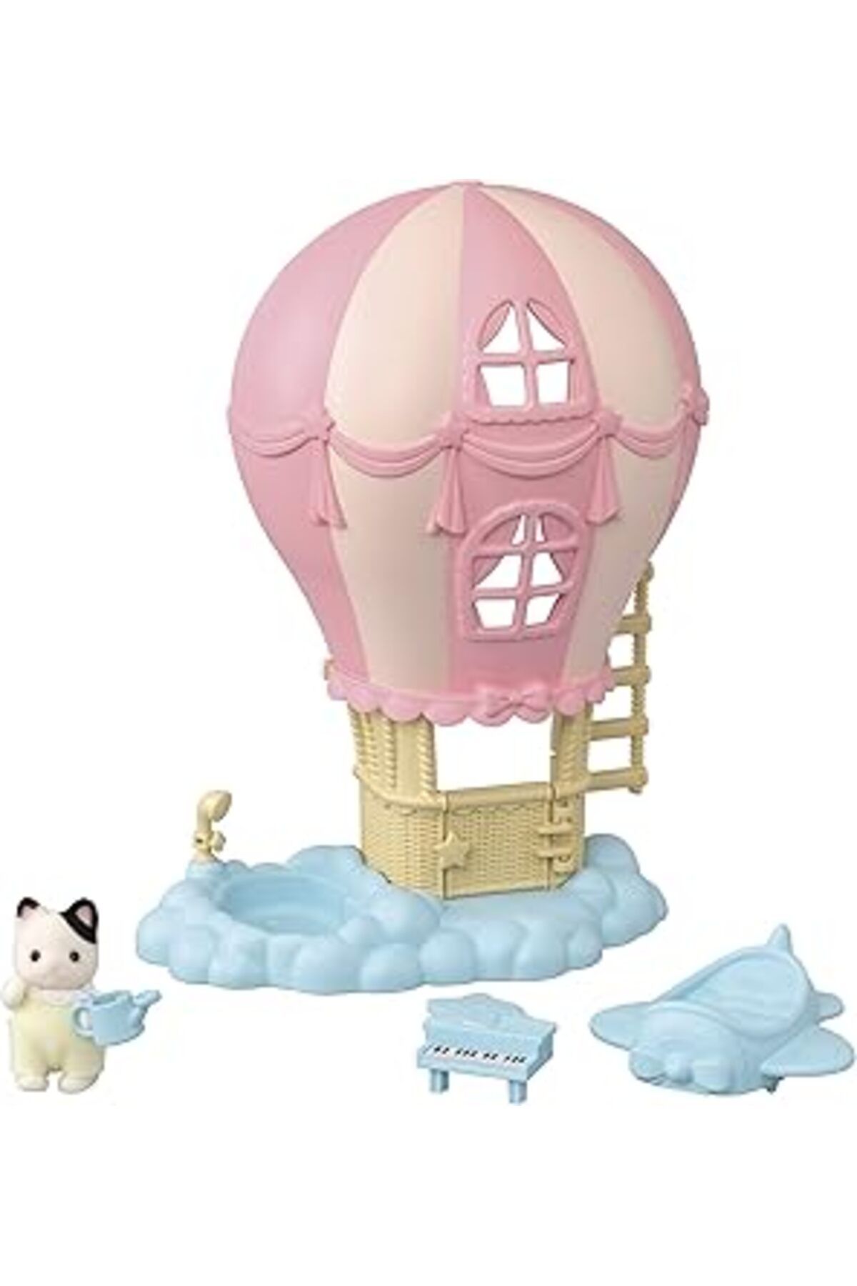 Mu Art Ahşap Sylvanian Families Bebek Balon Oyun Evi