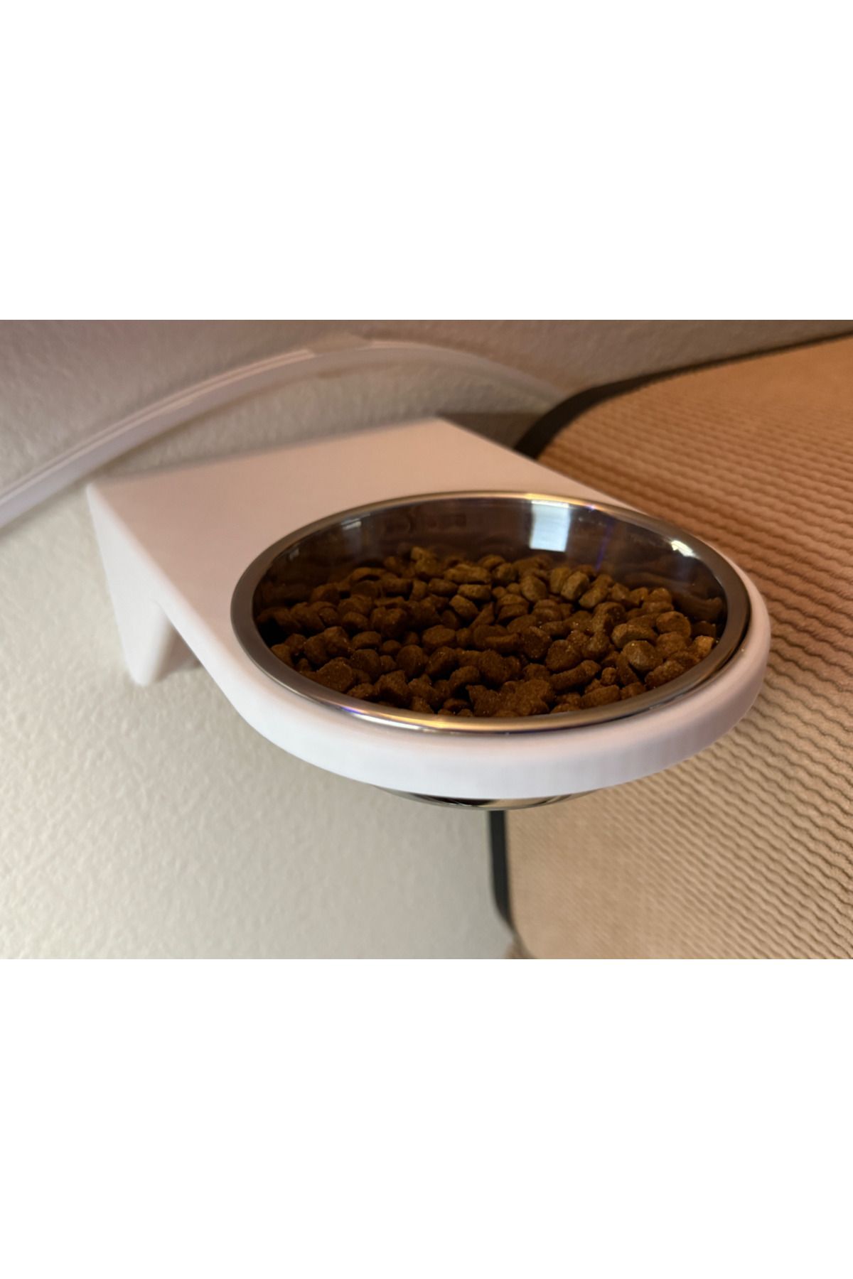 talaşoğlu Kedi/köpek maması kasesi duvar rafı