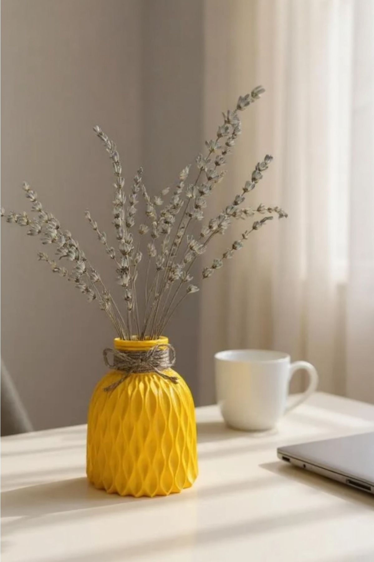 ardesta El Yapımı Taş Tozu Dekoratif Mini Vazo | Kurutulmuş ve Yapay Çiçekler İçin Uygun