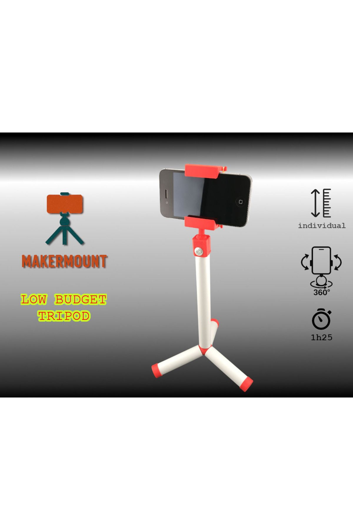 talaşoğlu Makermount - Minimalist DIY akıllı telefon tripod