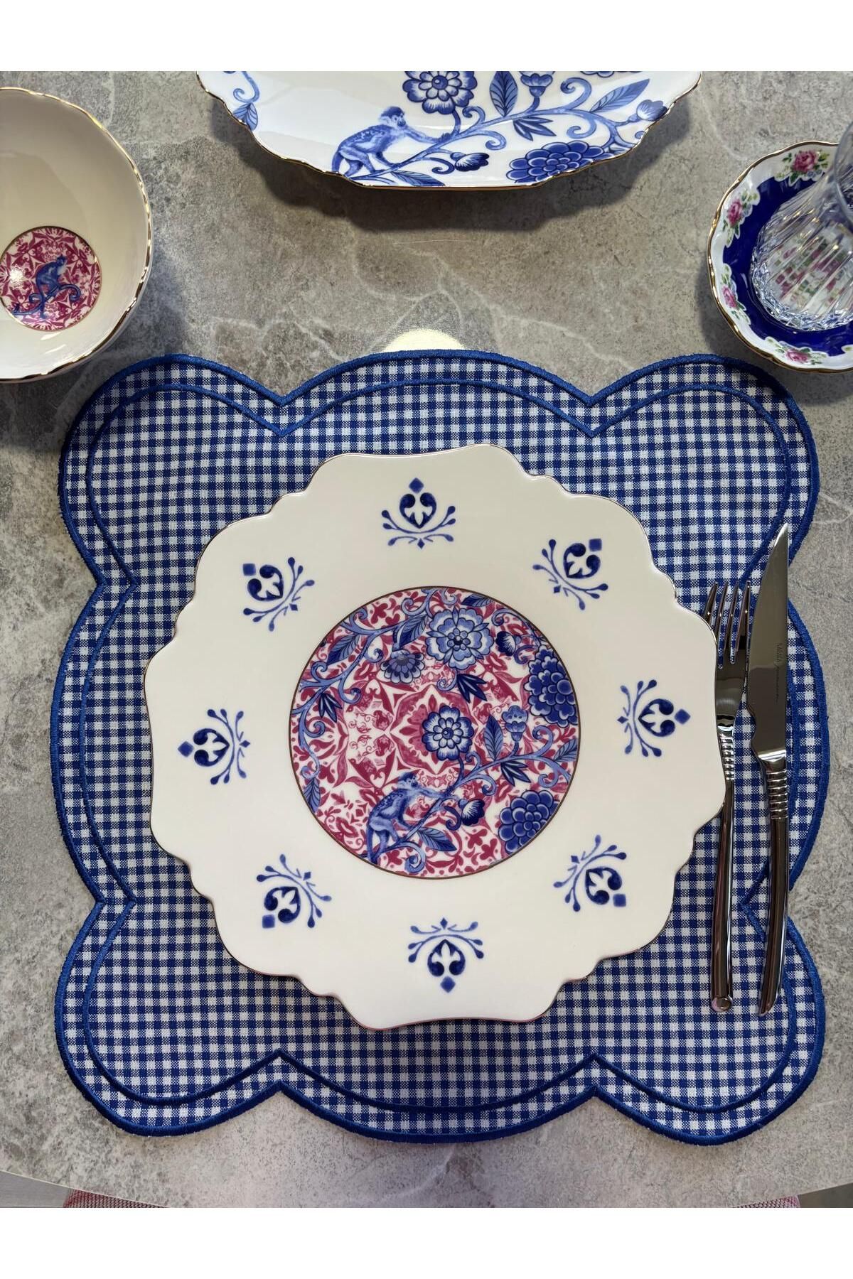 Nur Homing Desenli Amerikan Servis 6'lı
