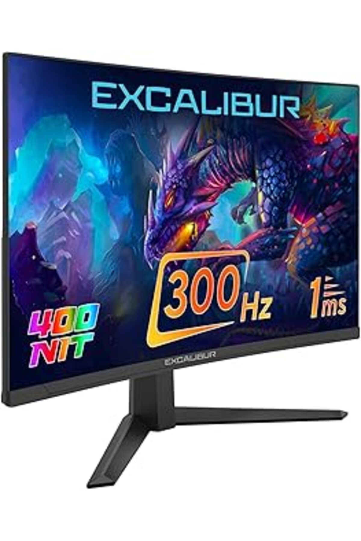 Mu Art Ahşap Casper Excalibur E27Fvc-E 27" 300Hz 1Ms 400Nit Fast Va Curved Hdr10 Oyuncu Monitörü