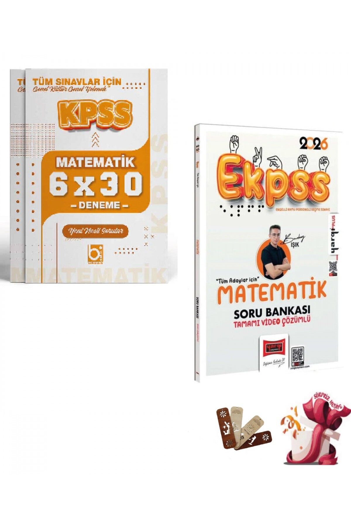 Bi bigelio 2026 EKPSS Matematik Çözümlü Soru Bankası ve Deneme Seti 2 Kitap Bigelio ve Yargı Yayınları