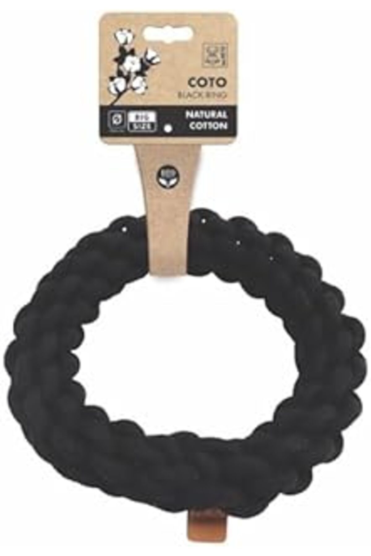 Mu Art Ahşap M-Pets Coto Siyah Ring 25Cm Örgü Halka Oyuncak