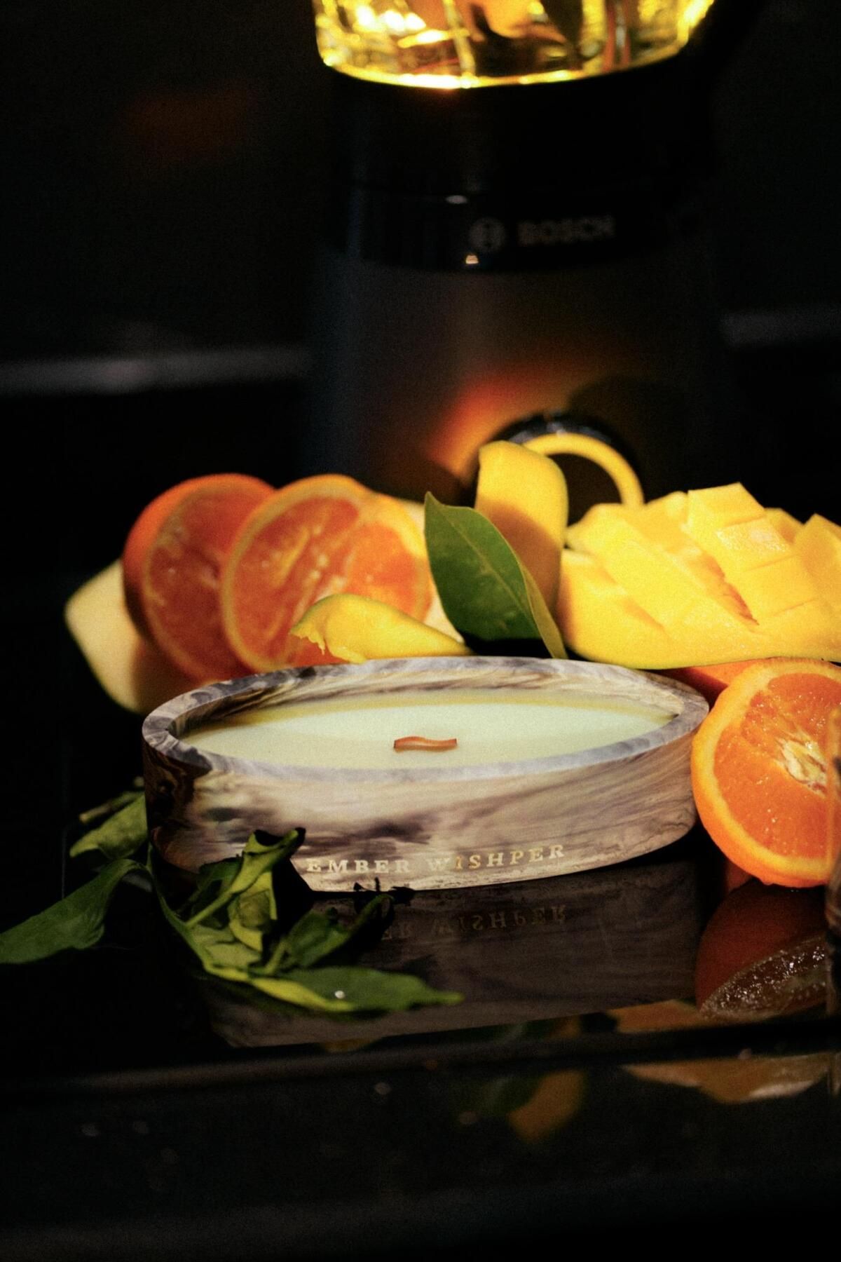 Handmade %100 Doğal Soya Balmumu El Yapımı Lüks Mum – Sandalwood Cloud Kokulu – Kayık Form – 480 gr