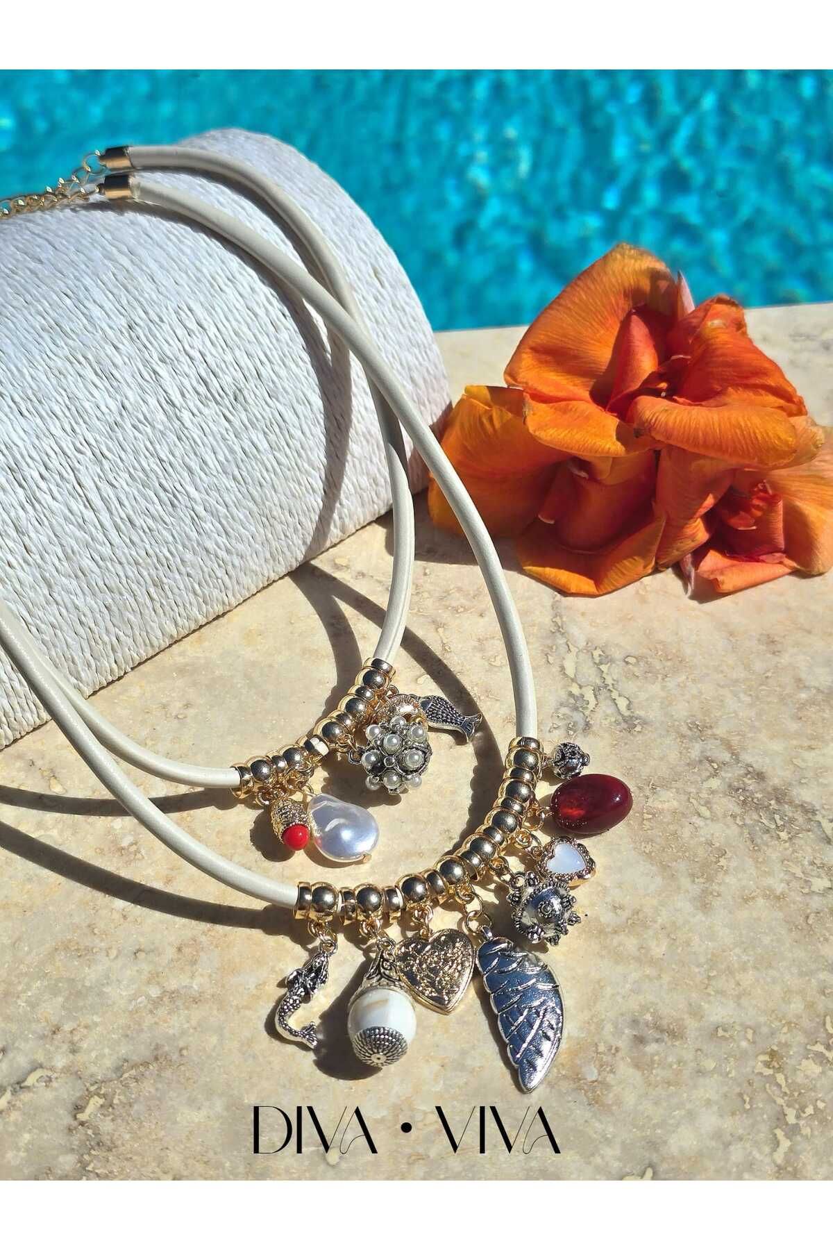 DivaViva Charm Echo 2li Kadın Kolye