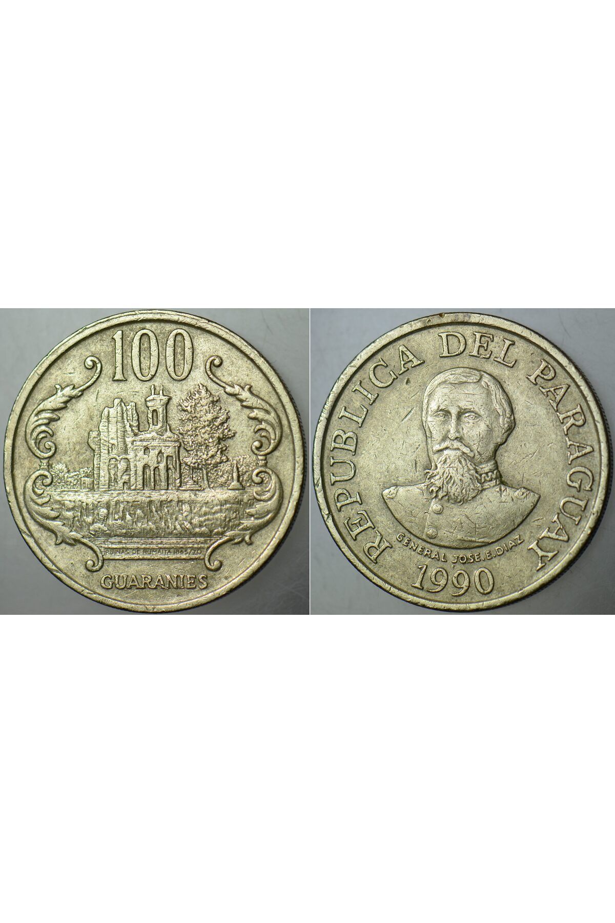 Banknoting PARAGUAY 100 GUARANİ 1990.