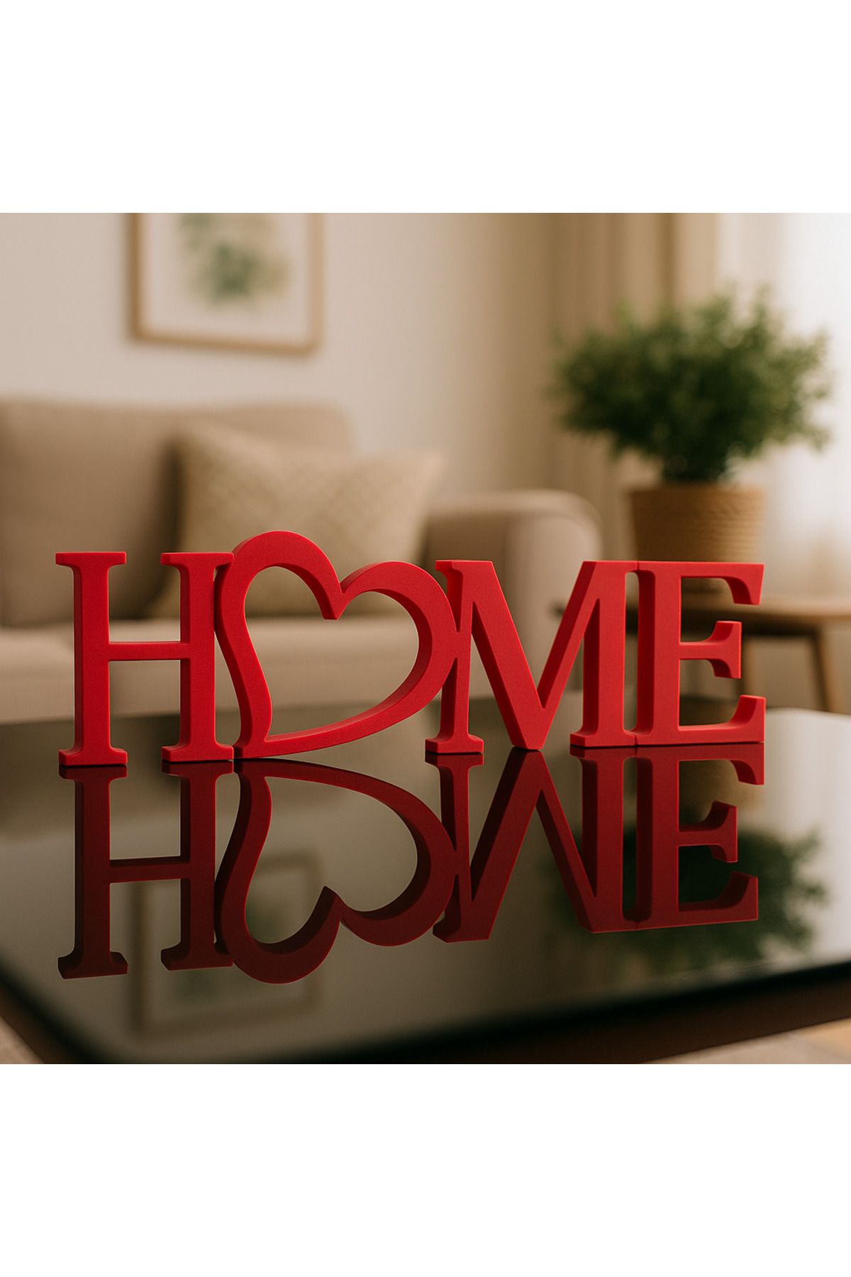 QuarteX Home Yazılı Dekoratif Biblo 22Cm x 6Cm