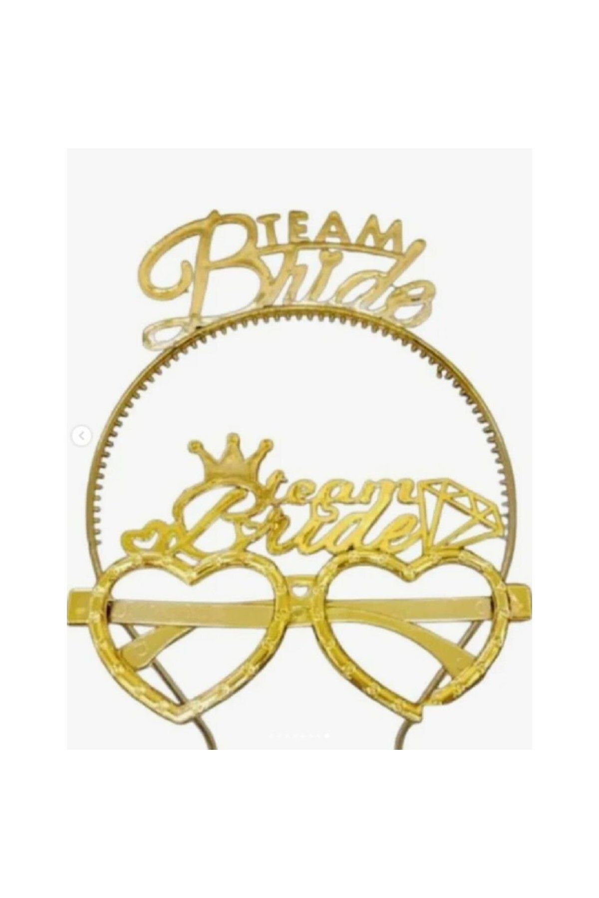 Vipfoni Team Bride Taç Gözlük 2'li Set
