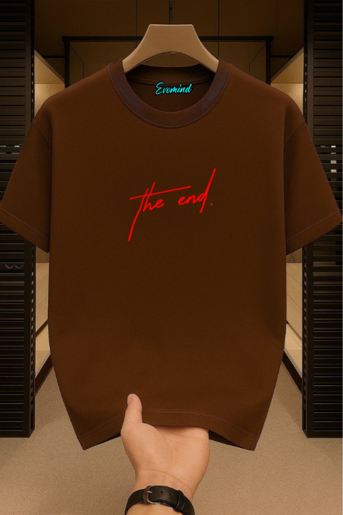 Evomind The End Baskılı Unisex T-shirt