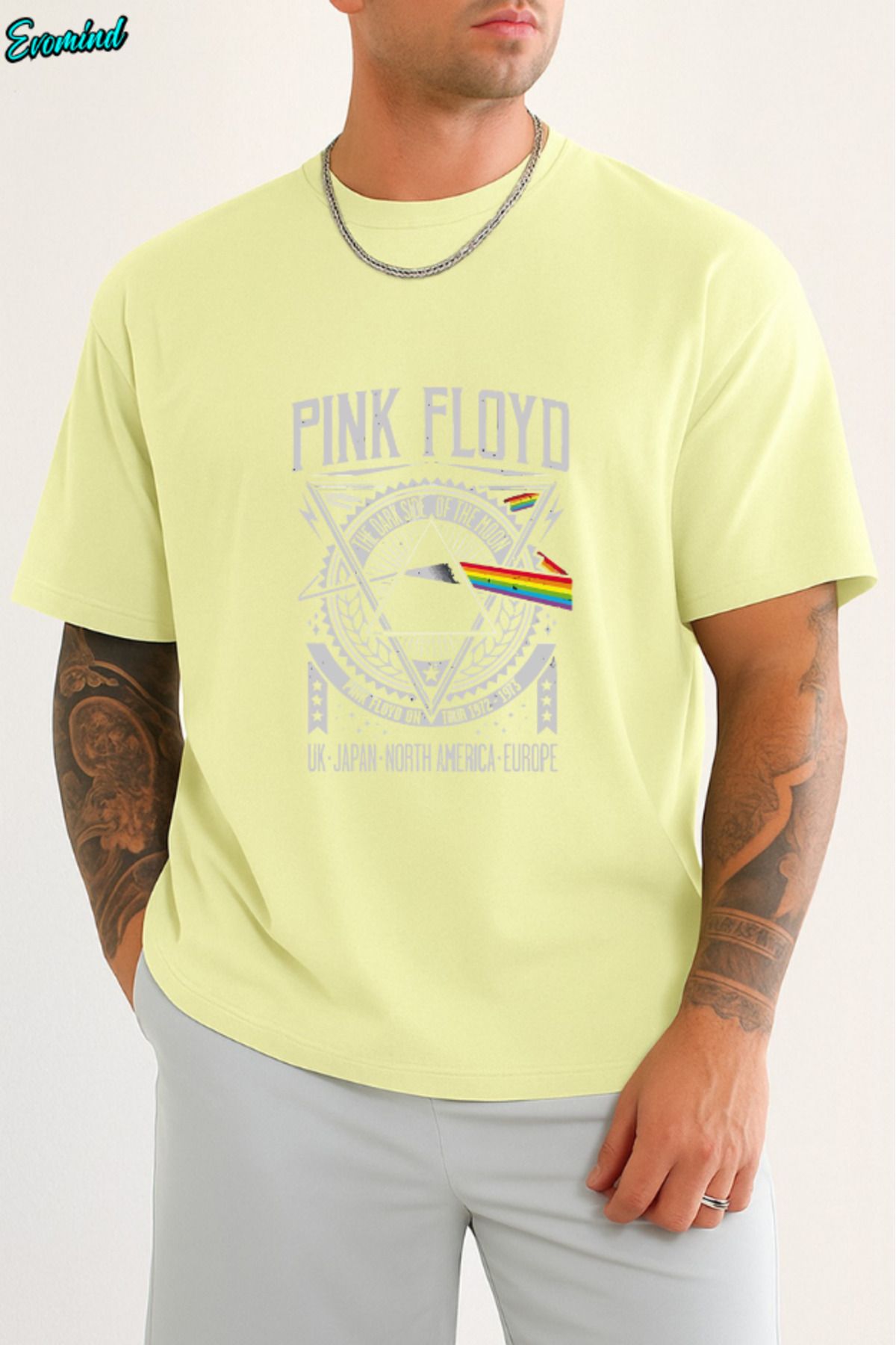 Evomind Pink Floyd Baskılı Unisex T-shirt