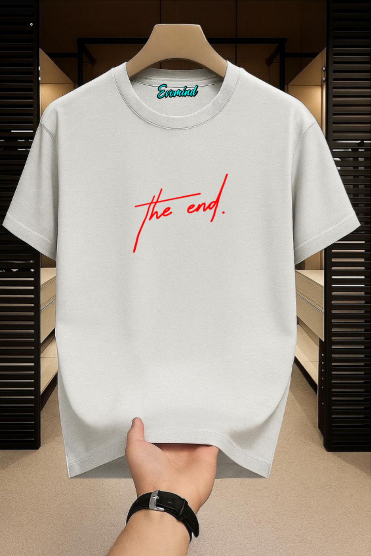 Evomind The End Baskılı Unisex T-shirt