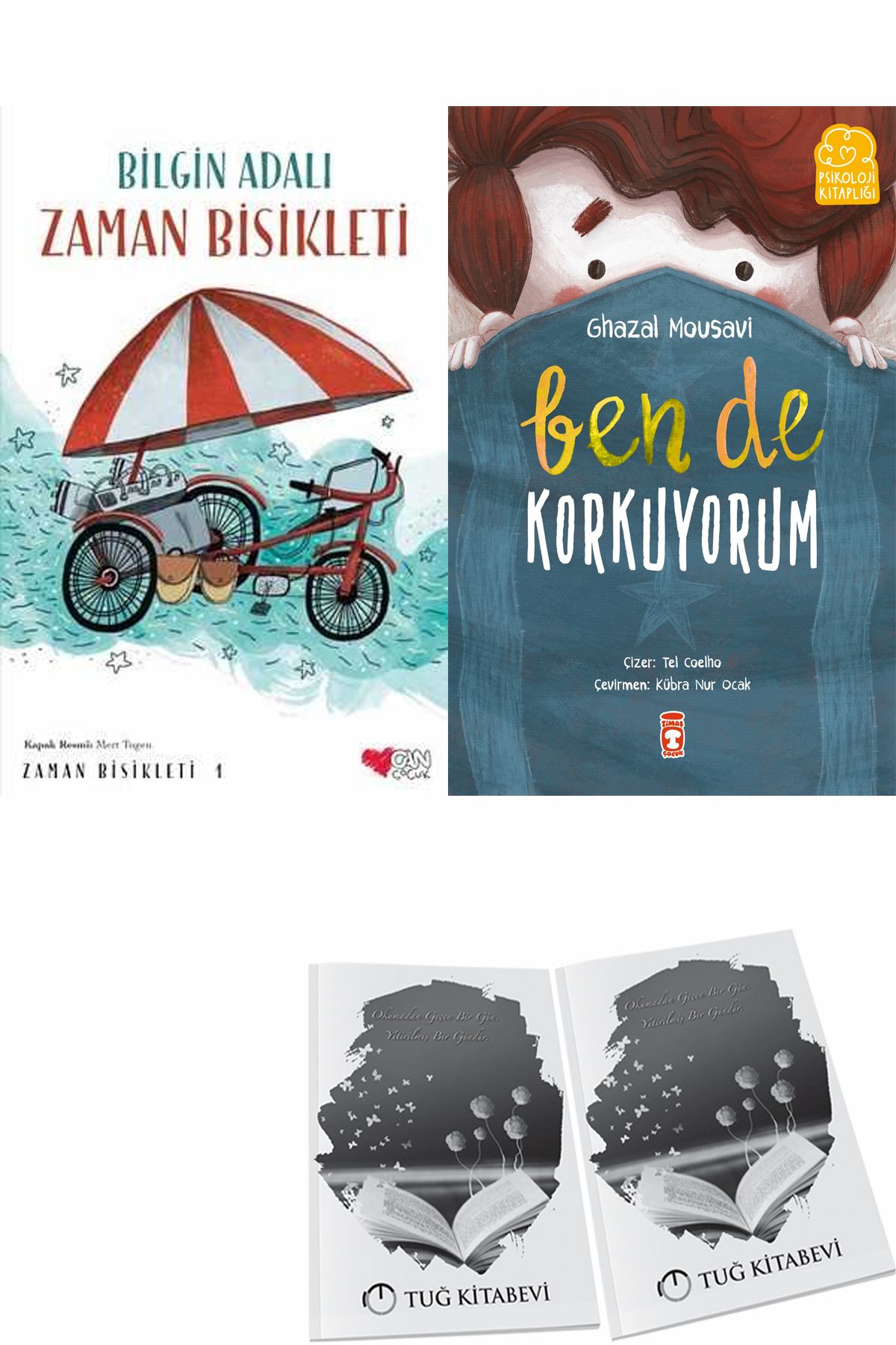 Can Yayınları Zaman Bisikleti 1 ve Ben de Korkuyorum + Hediyeli