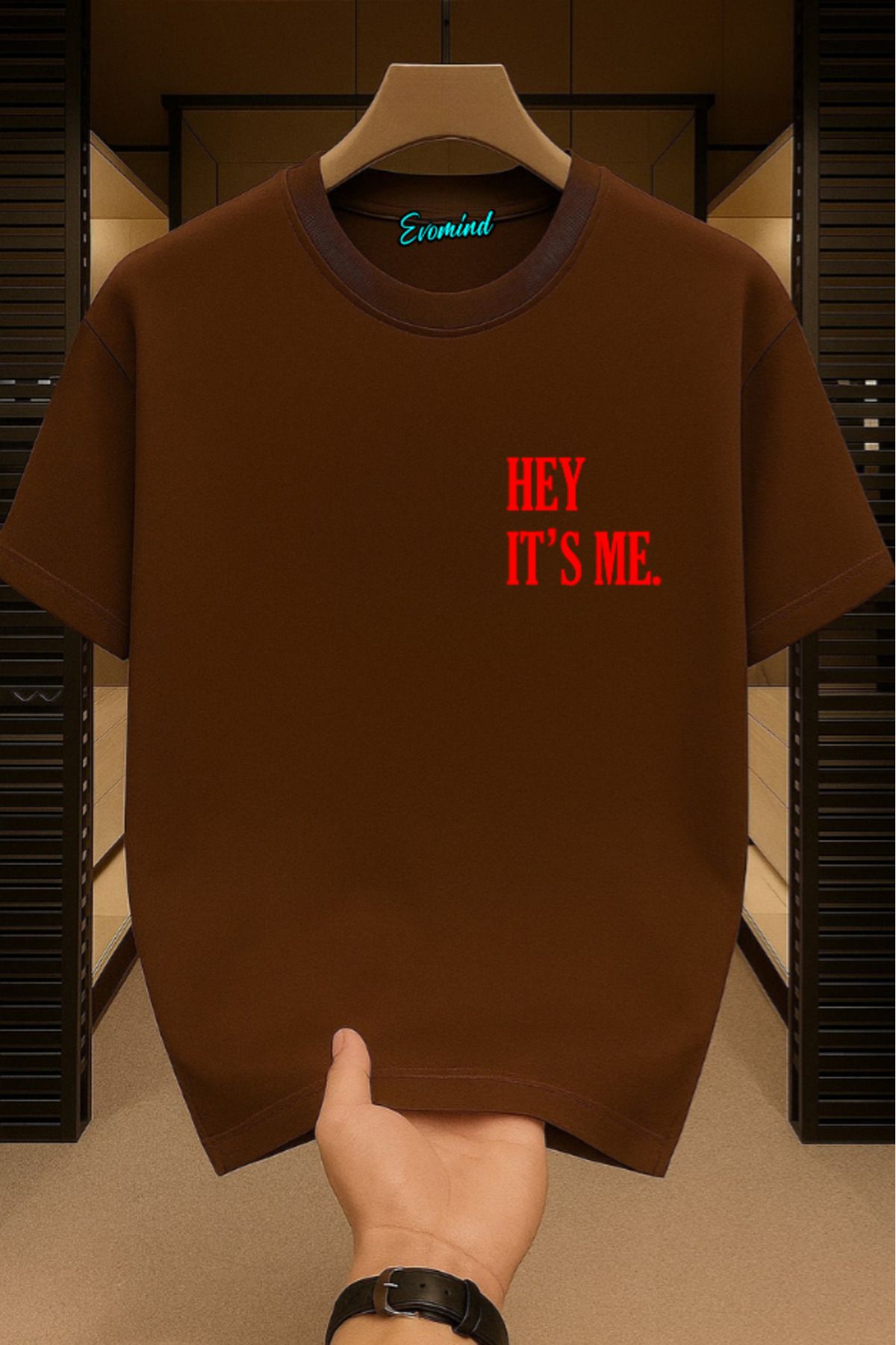 Evomind Hey It's Me Baskılı Unisex T-shirt