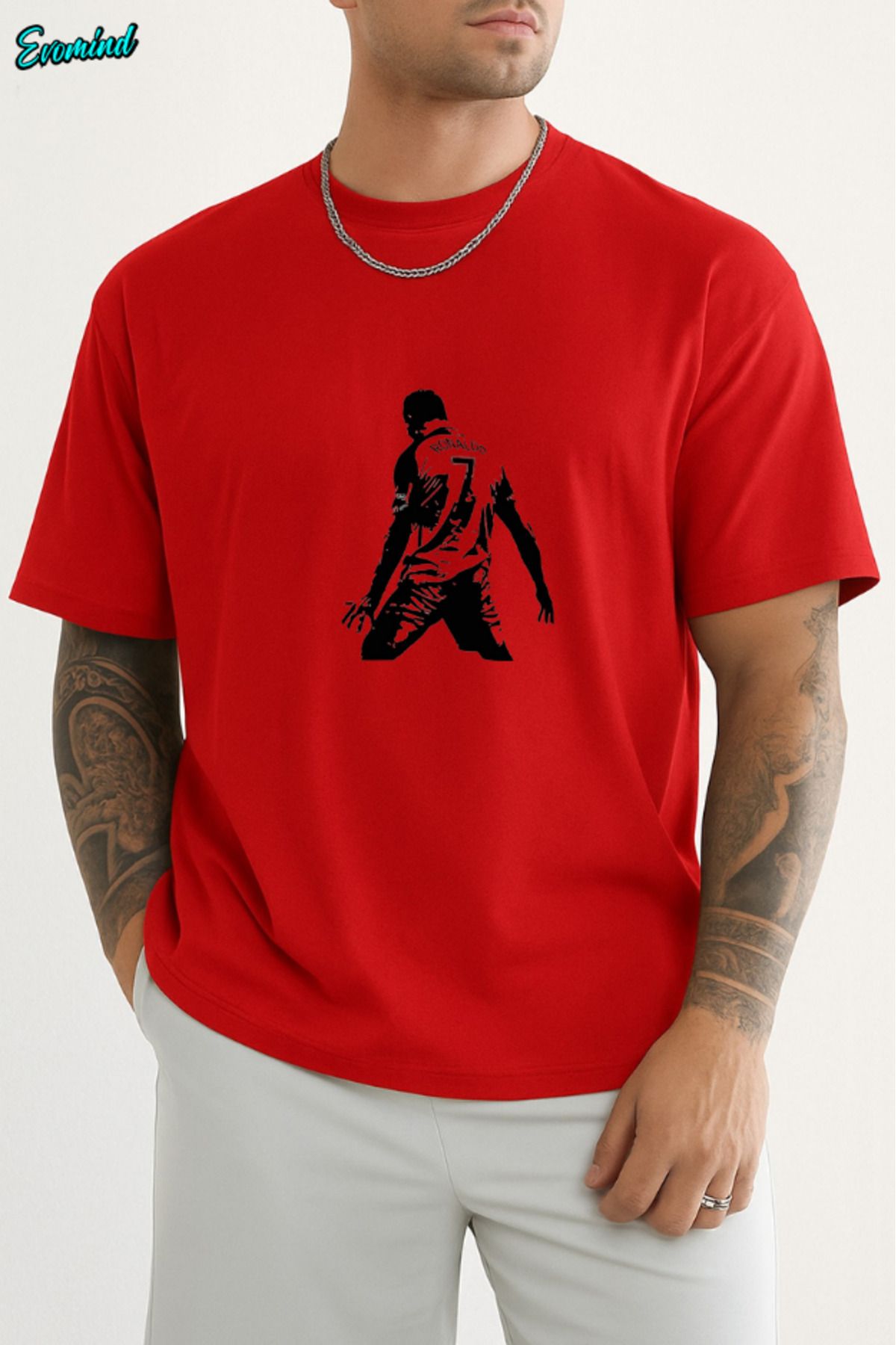 Evomind Ronaldo Baskılı Unisex T-shirt