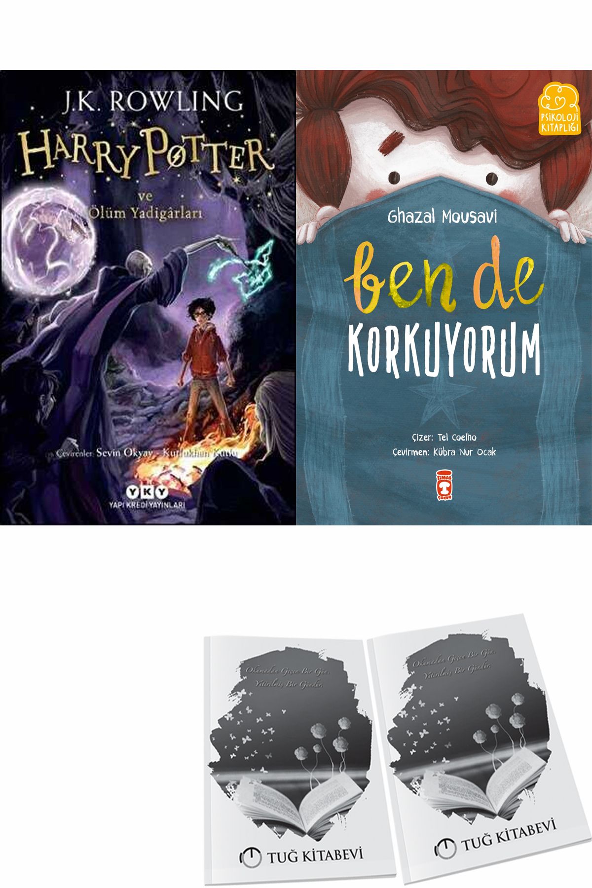 Yapı Kredi Yayınları Harry Potter ve Ölüm Yadigârları ve Ben de Korkuyorum + Hediyeli