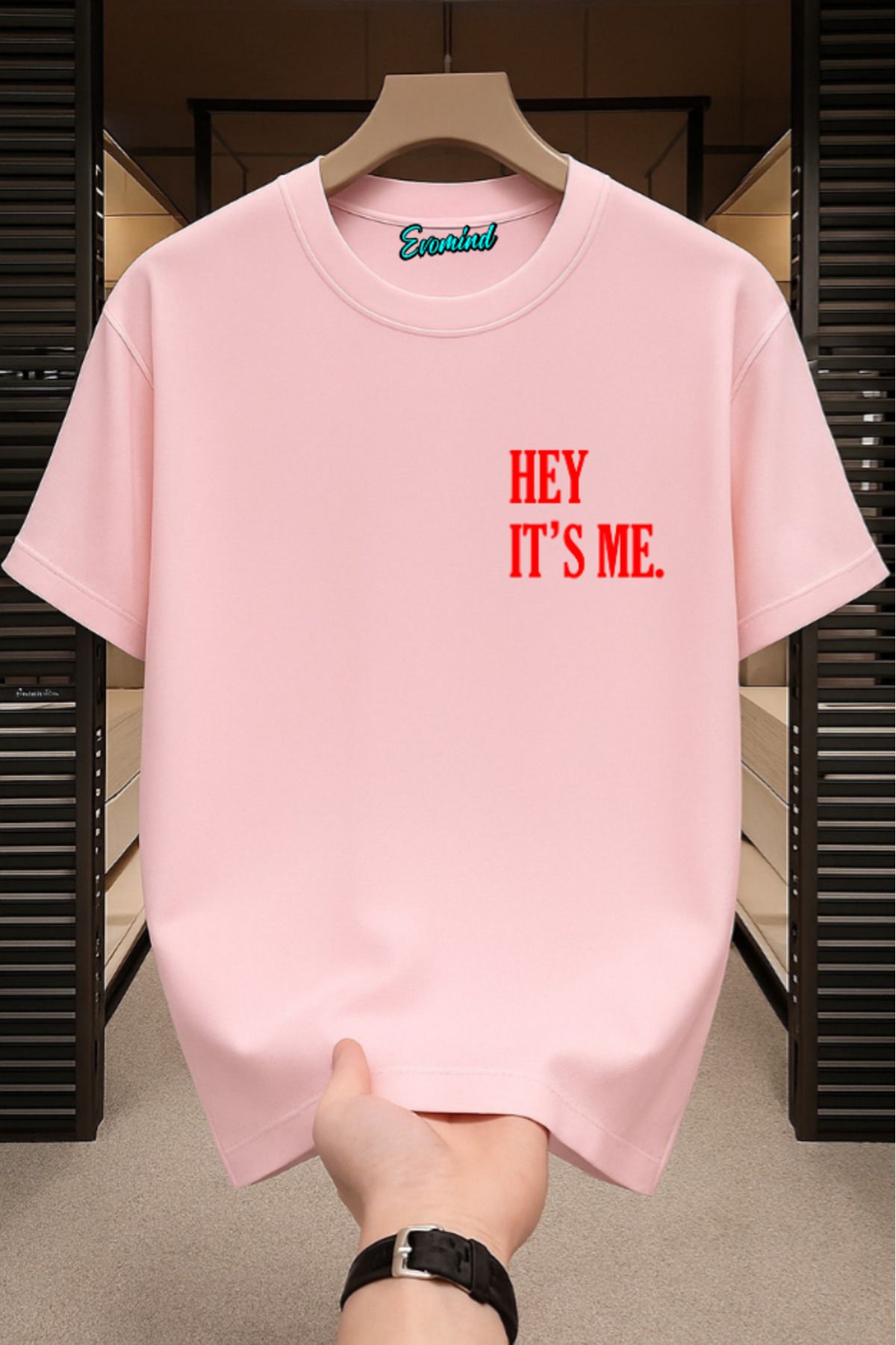 Evomind Hey It's Me Baskılı Unisex T-shirt