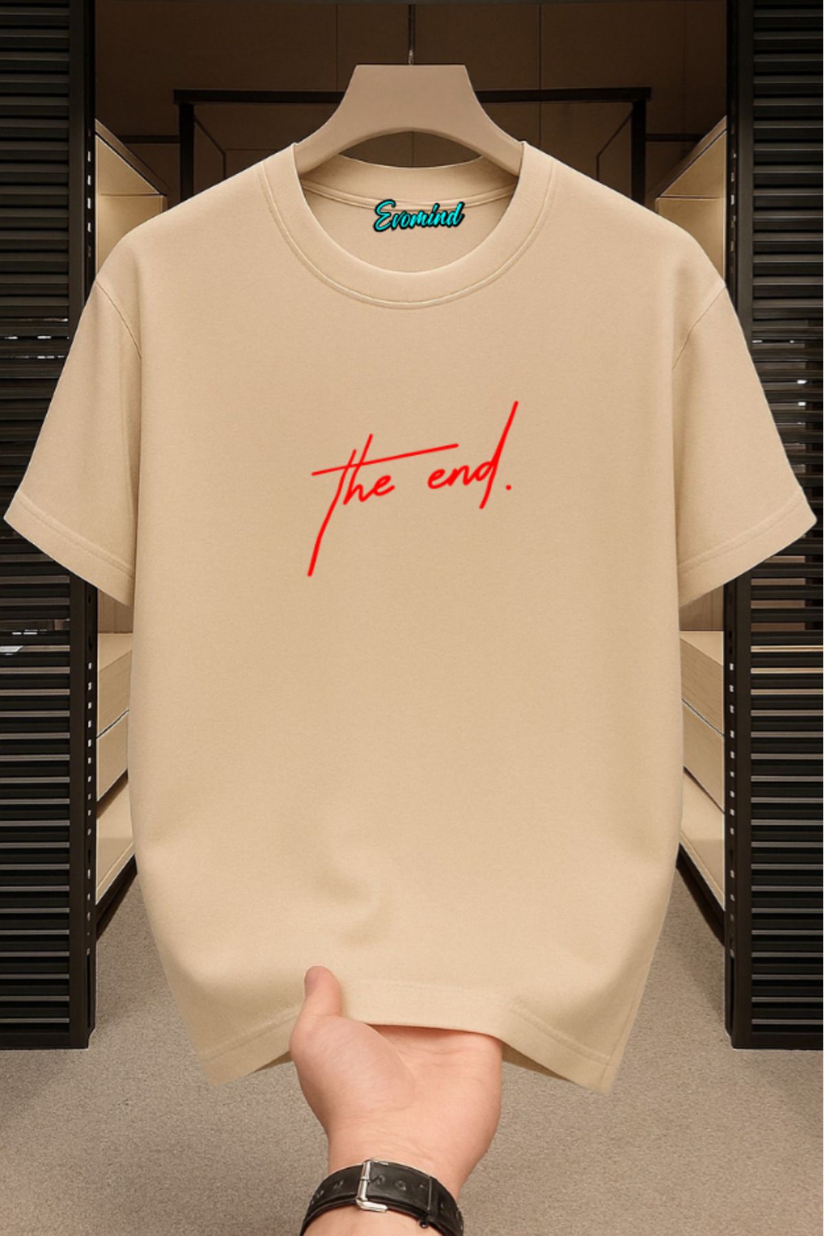 Evomind The End Baskılı Unisex T-shirt