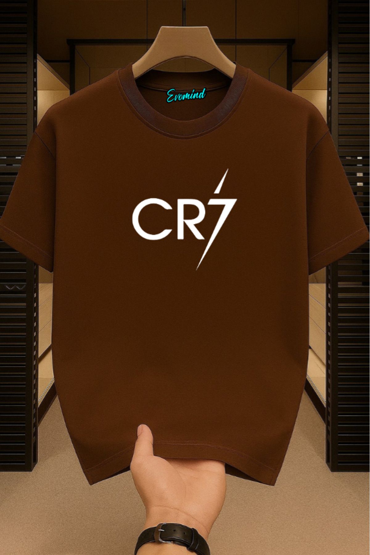 Evomind CR7 Baskılı Unisex T-shirt
