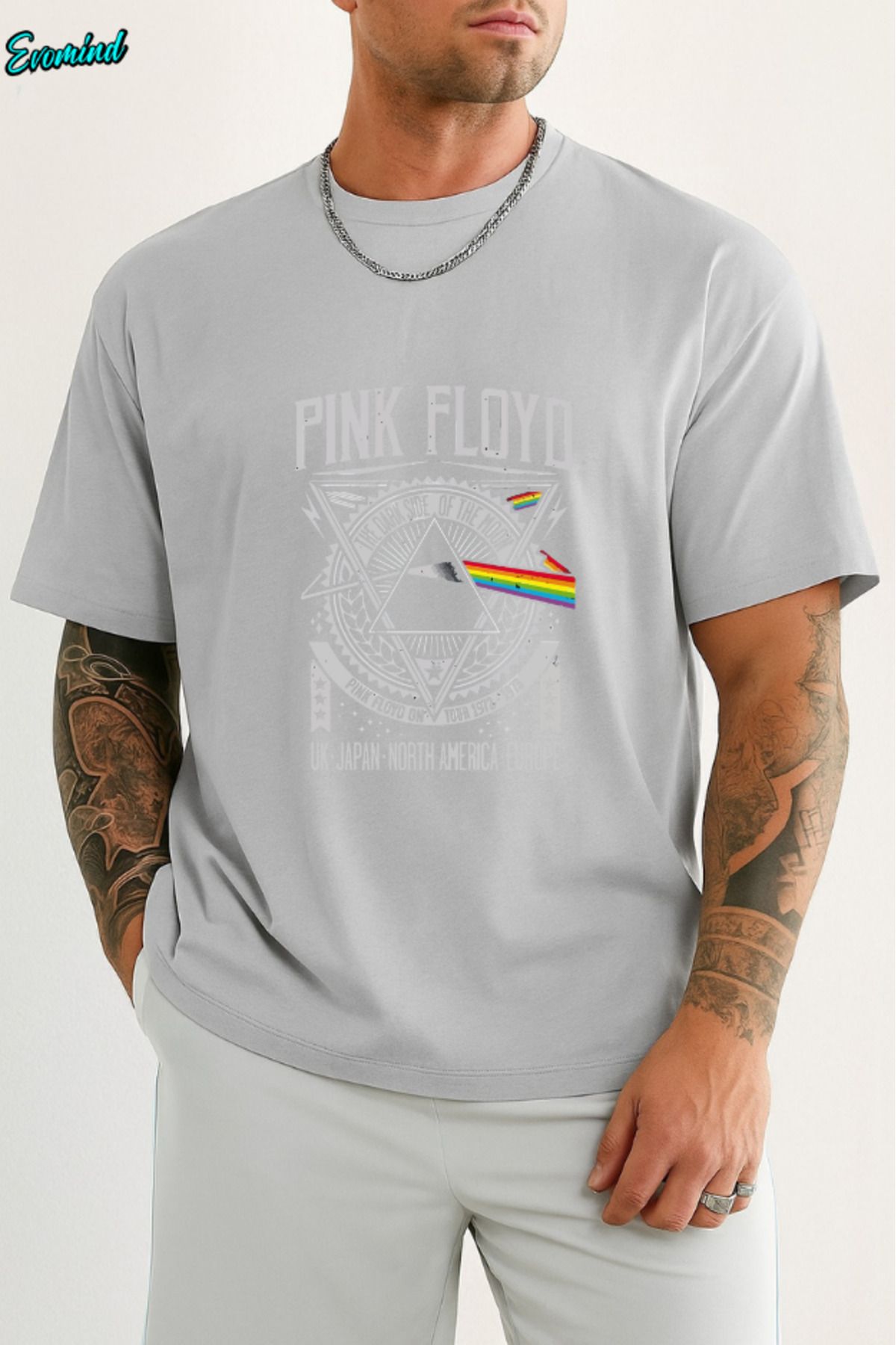 Evomind Pink Floyd Baskılı Unisex T-shirt