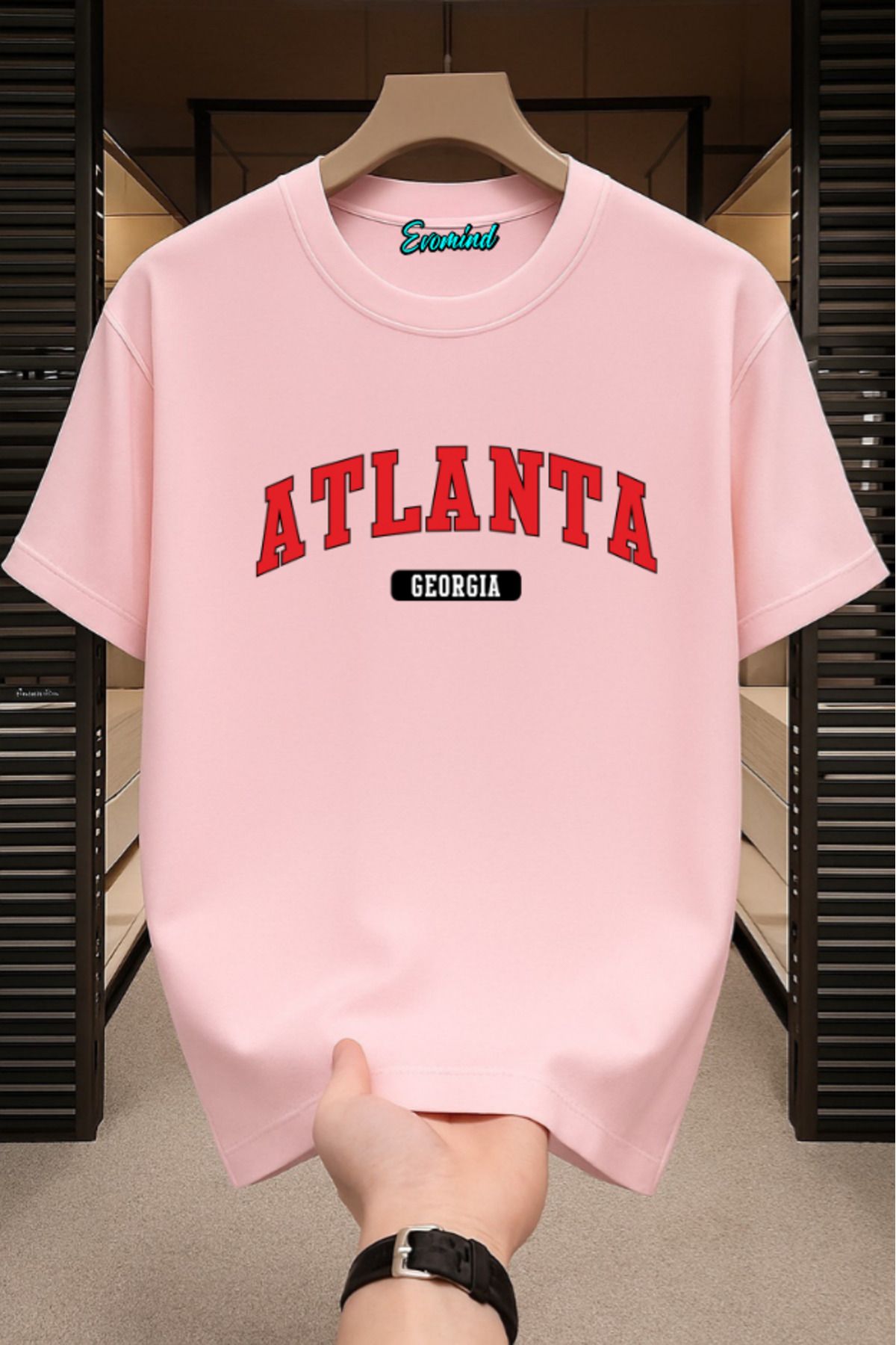 Evomind Atlanta Ga Baskılı Unisex T-shirt