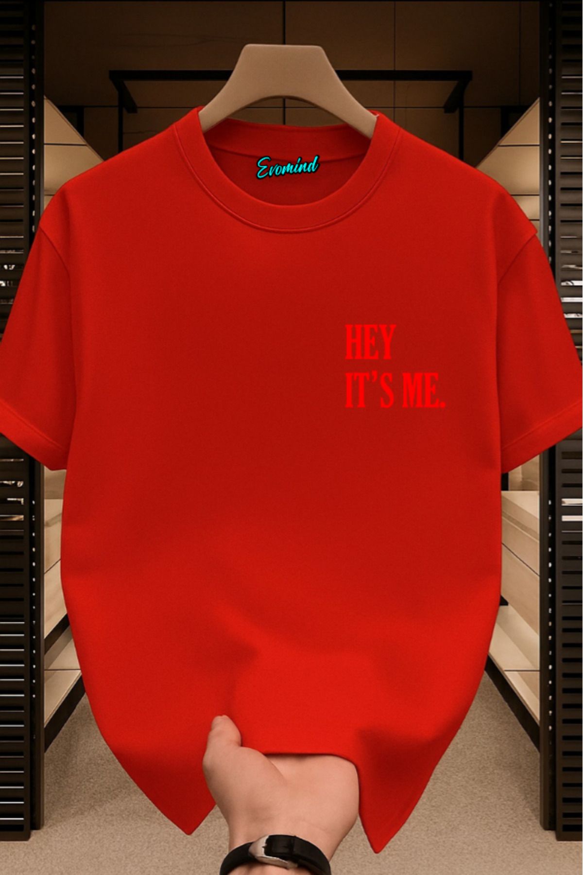 Evomind Hey It's Me Baskılı Unisex T-shirt
