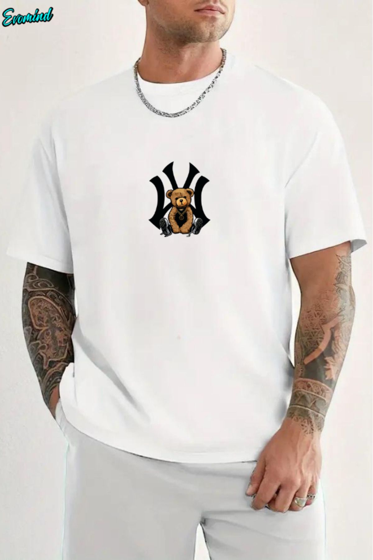 Evomind NY Baskılı Unisex T-shirt