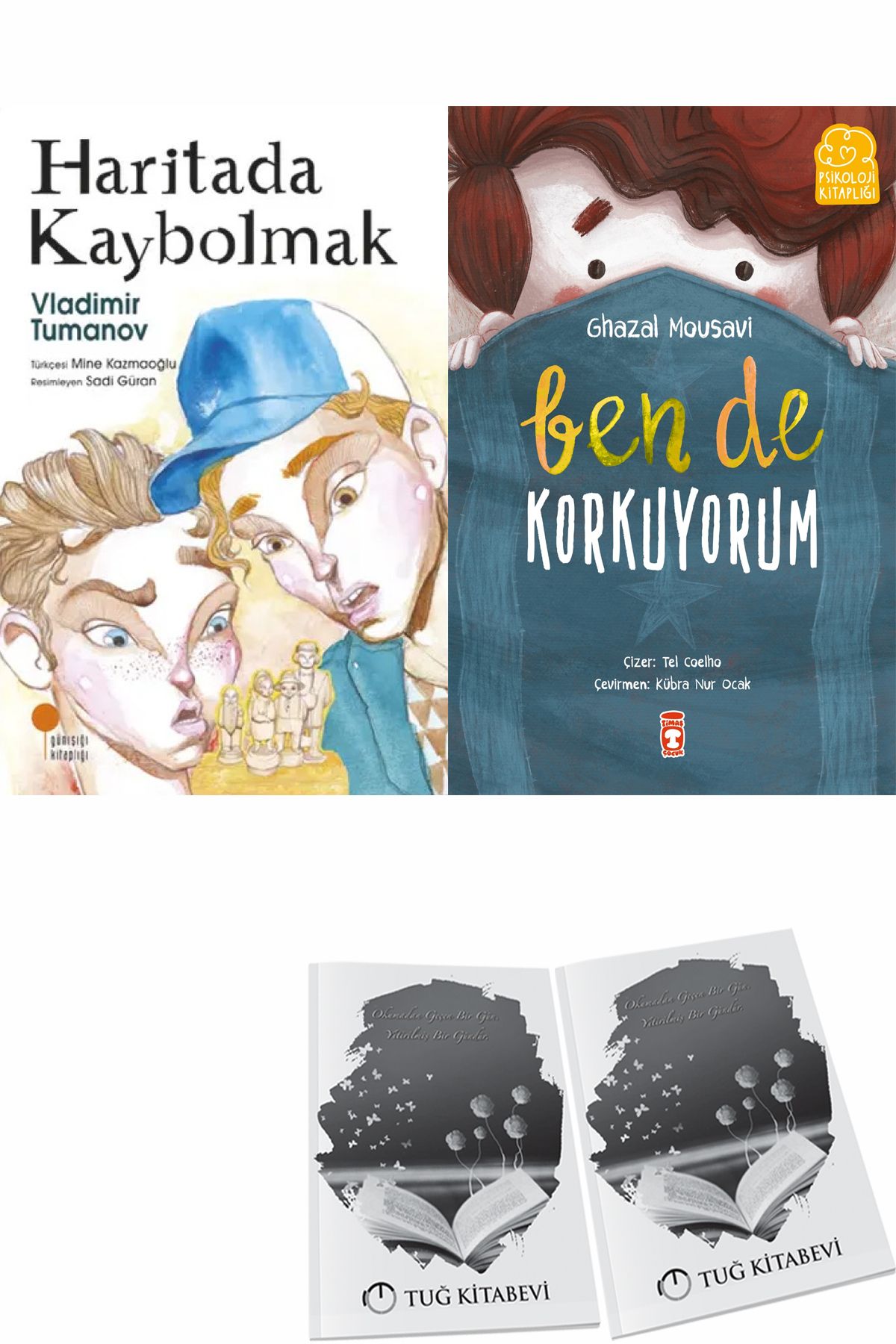 Günışığı Kitaplığı Haritada Kaybolmak ve Ben de Korkuyorum + Hediyeli
