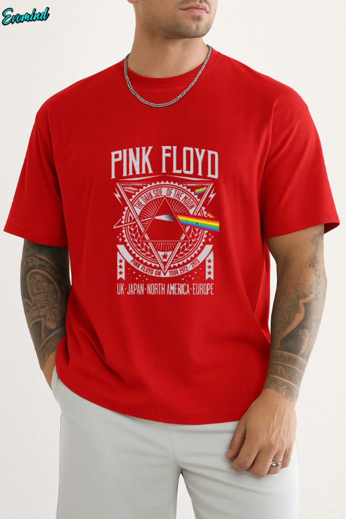 Evomind Pink Floyd Baskılı Unisex T-shirt